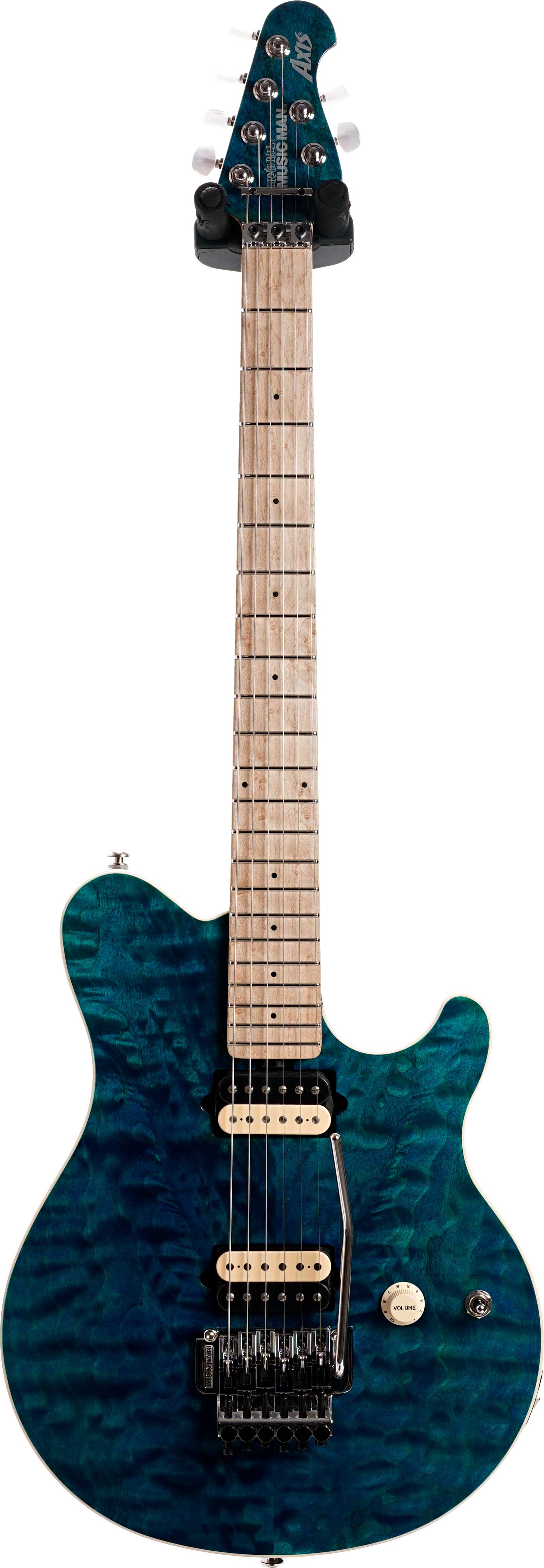 Music Man 30th Anniversary Axis Translucent Blue Quilt/Black Blue Sparkle Back #H07814