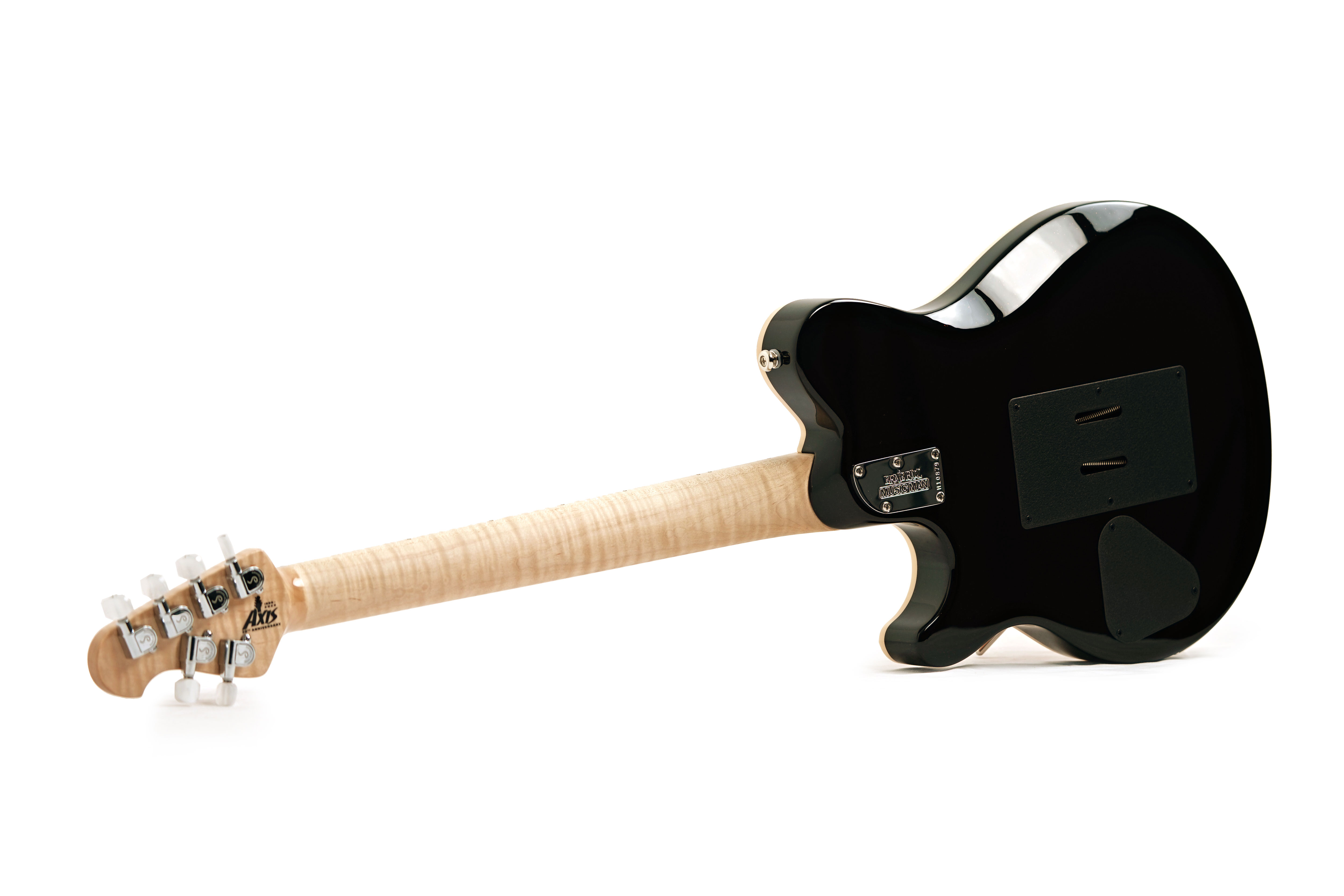 Music Man 30th Anniversary Axis Translucent Gold Quilt / Black Gold Sparkle Back #H10879