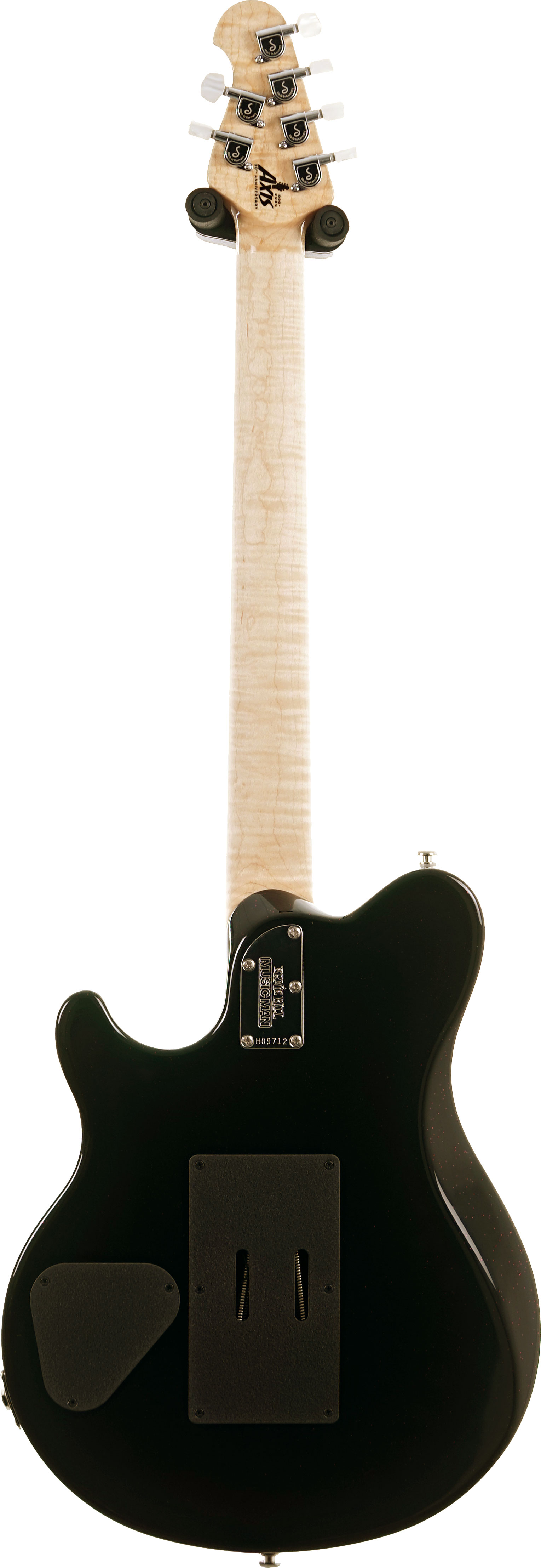 Music Man 30th Anniversary Axis Translucent Pink Quilt / Black Pink Sparkle Back #H09712