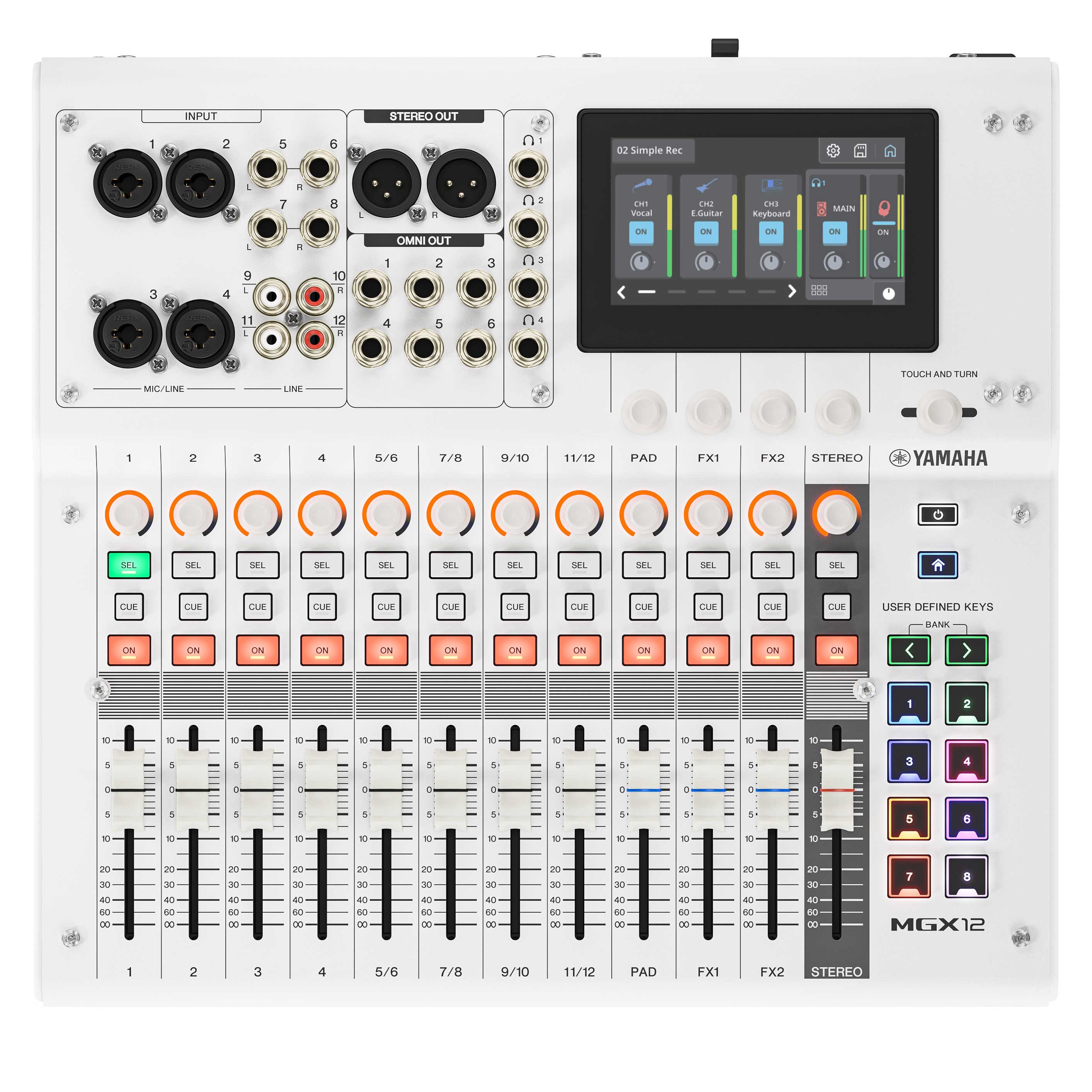 Yamaha MGX12W White Digital Mixing Console