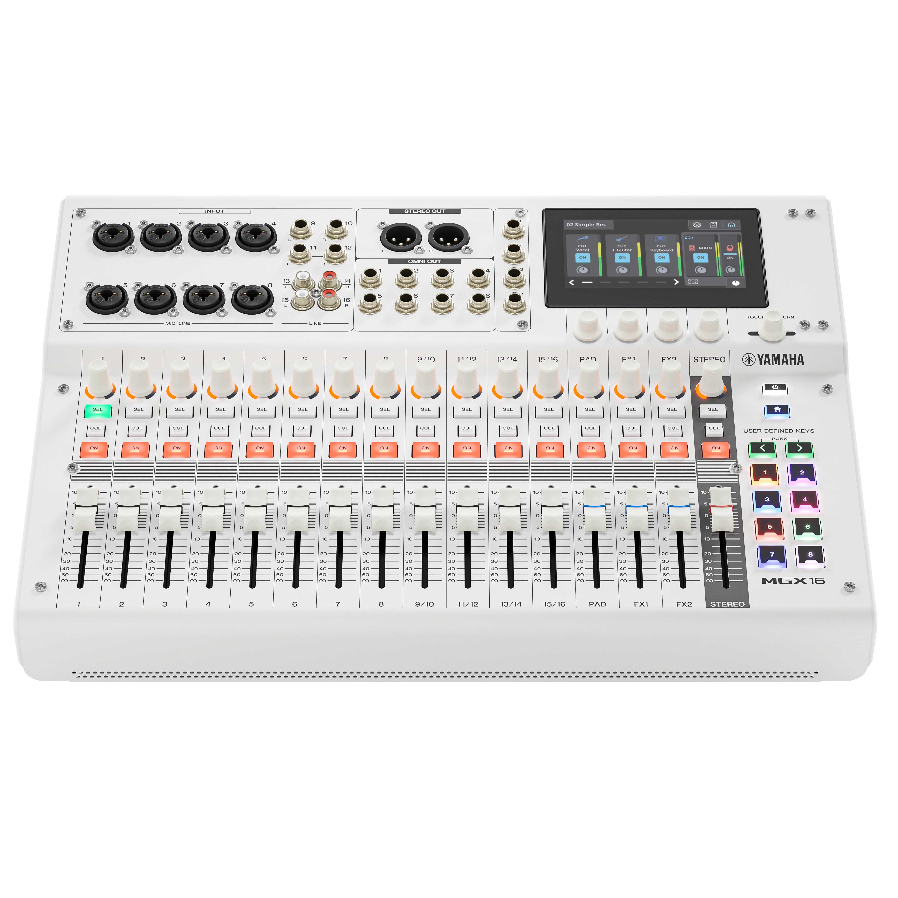 Yamaha MGX16W White Digital Mixing Console