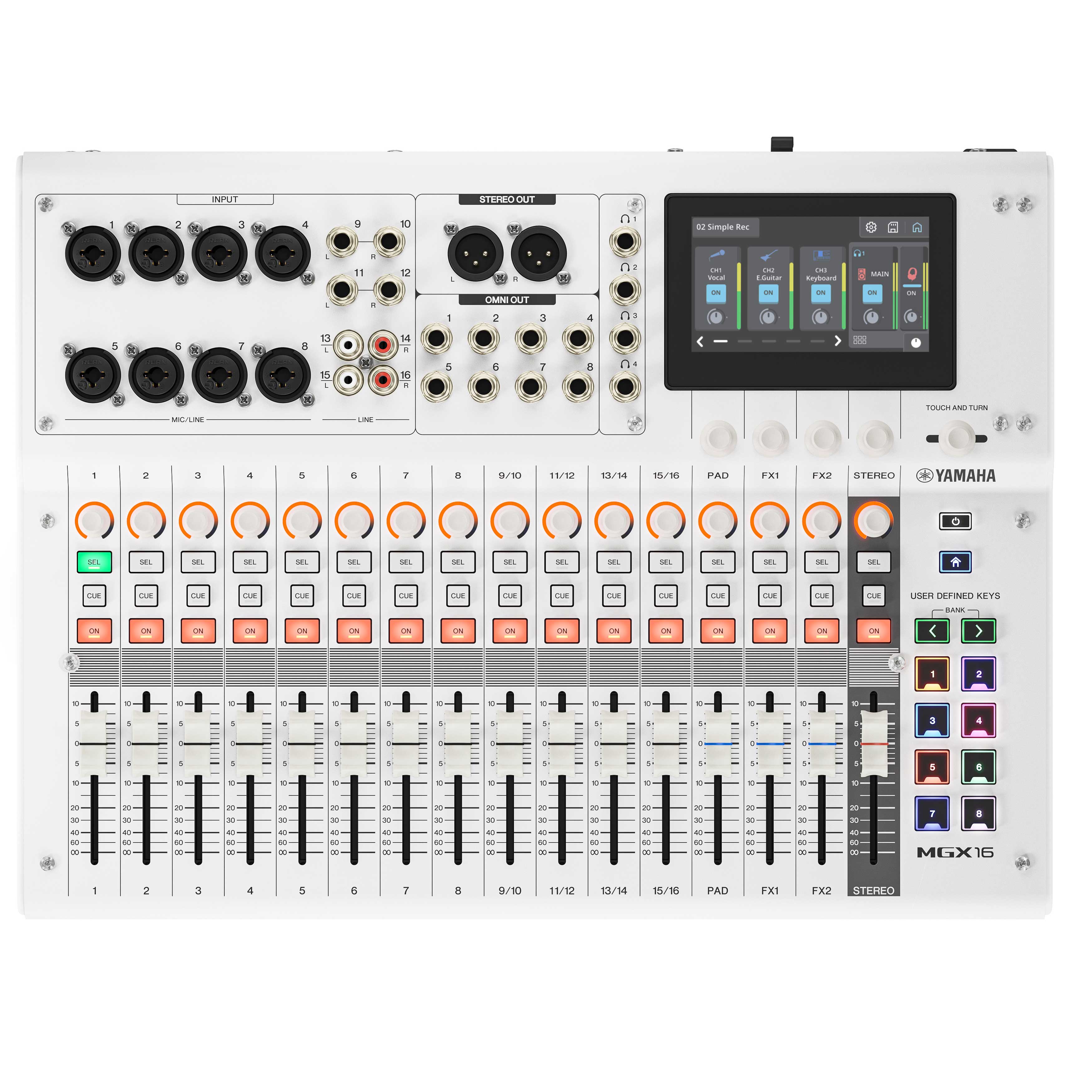 Yamaha MGX16W White Digital Mixing Console