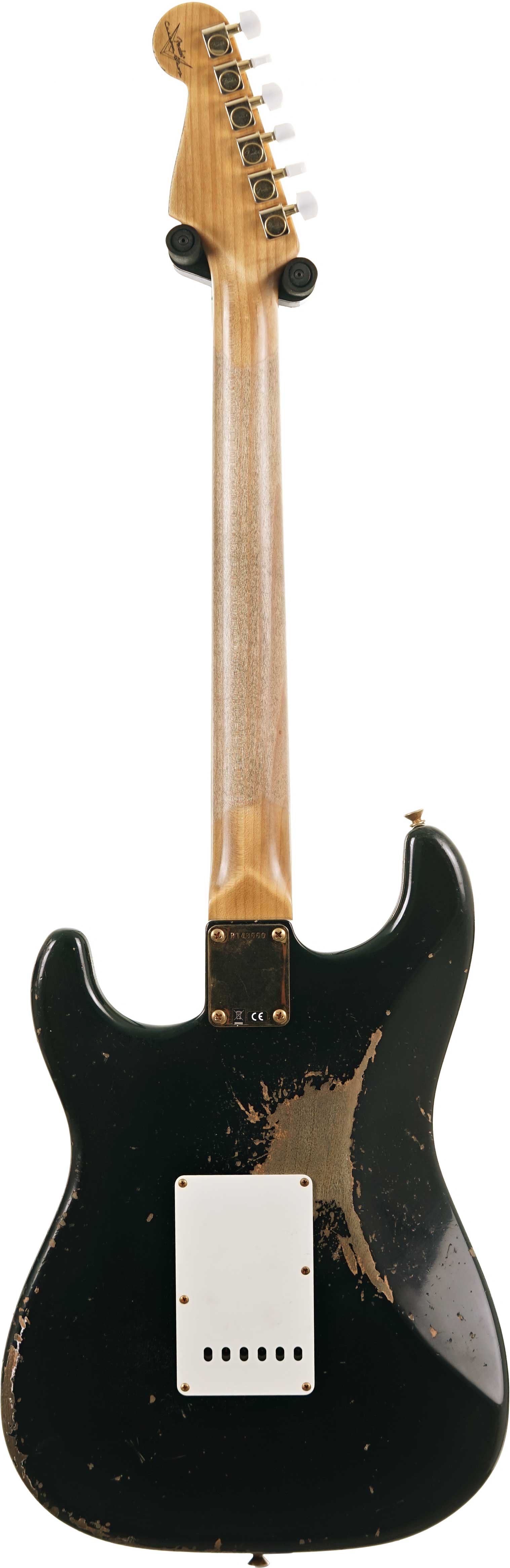 Fender Custom Shop 1961 Stratocaster Heavy Relic Black Gold Hardware #R148660