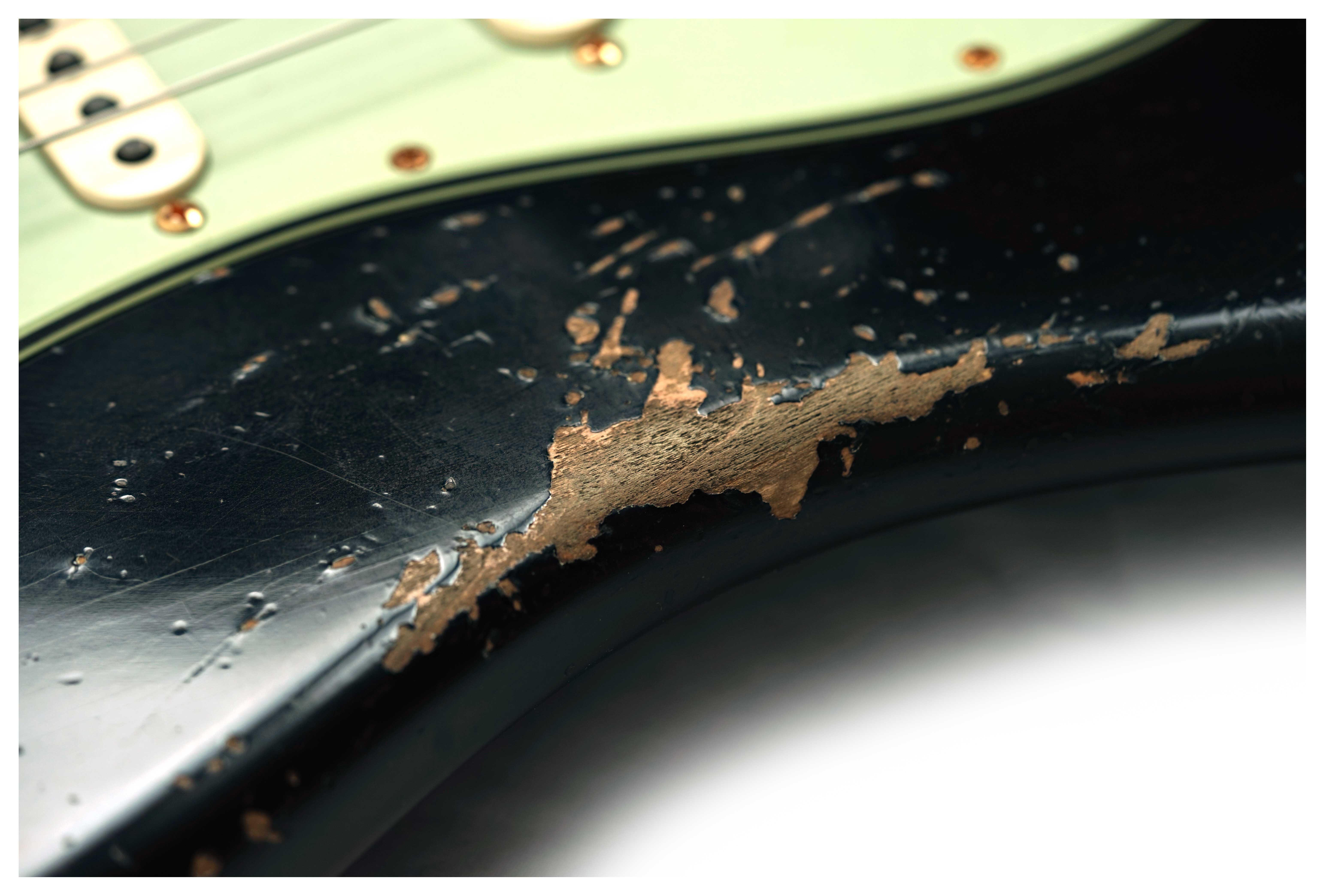 Fender Custom Shop 1961 Stratocaster Heavy Relic Black Gold Hardware #R148660