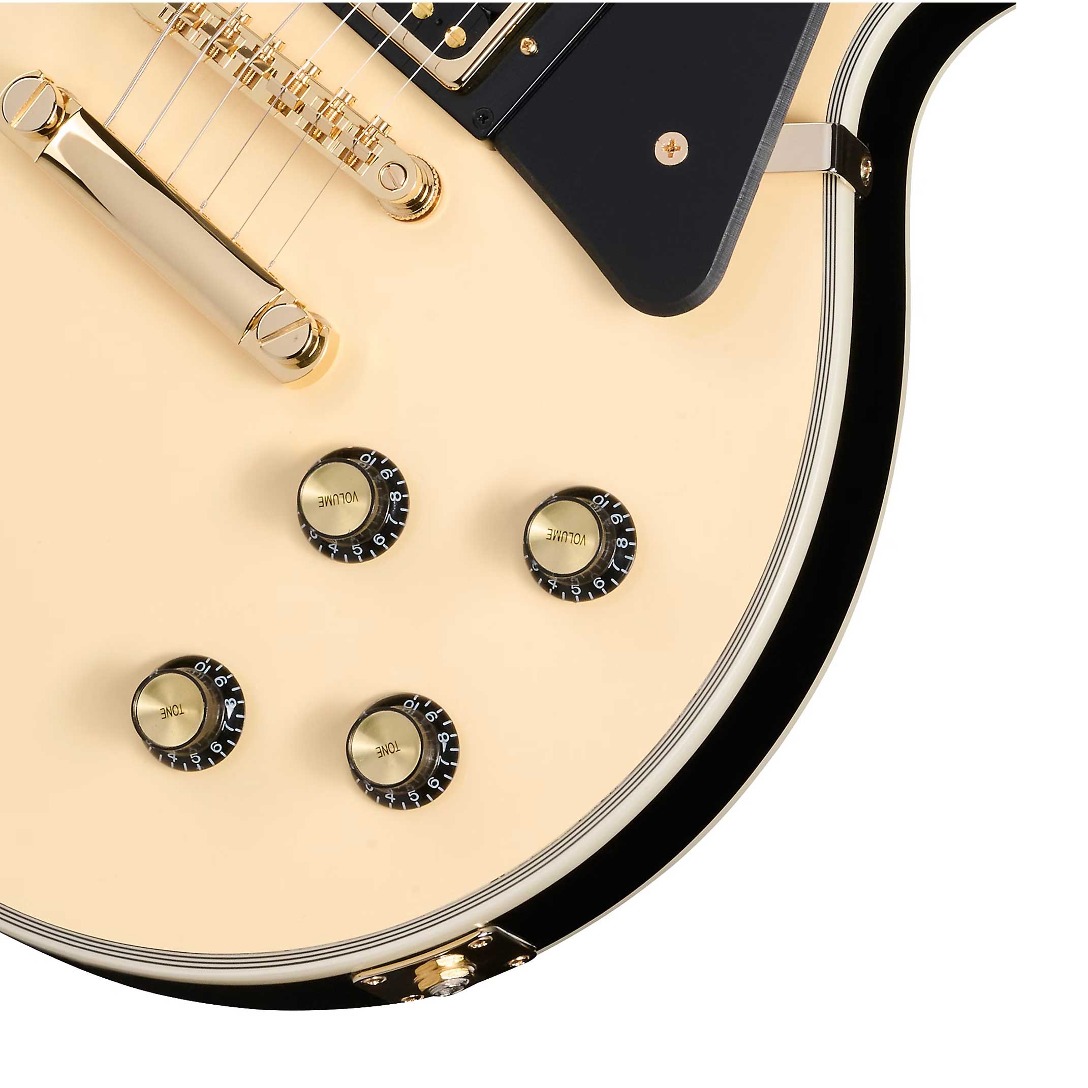 Epiphone Les Paul Custom Antique Ivory Black Back