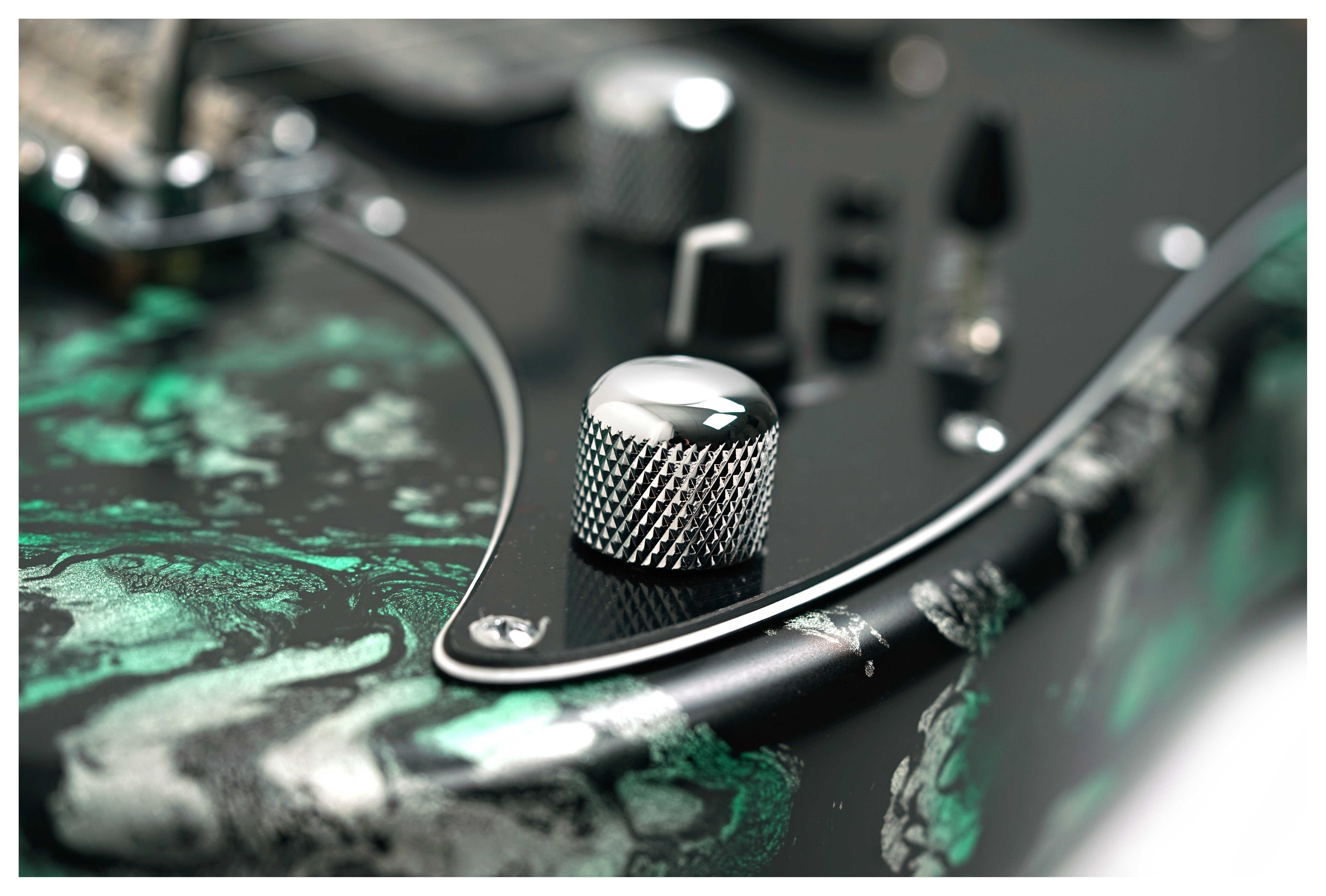 Tyler Studio Elite HDX Black and Green Schmear #25781