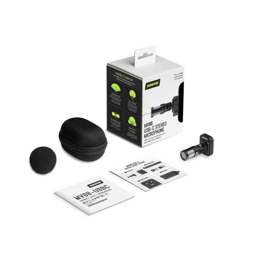 Shure MV88-USBC Stereo Microphone