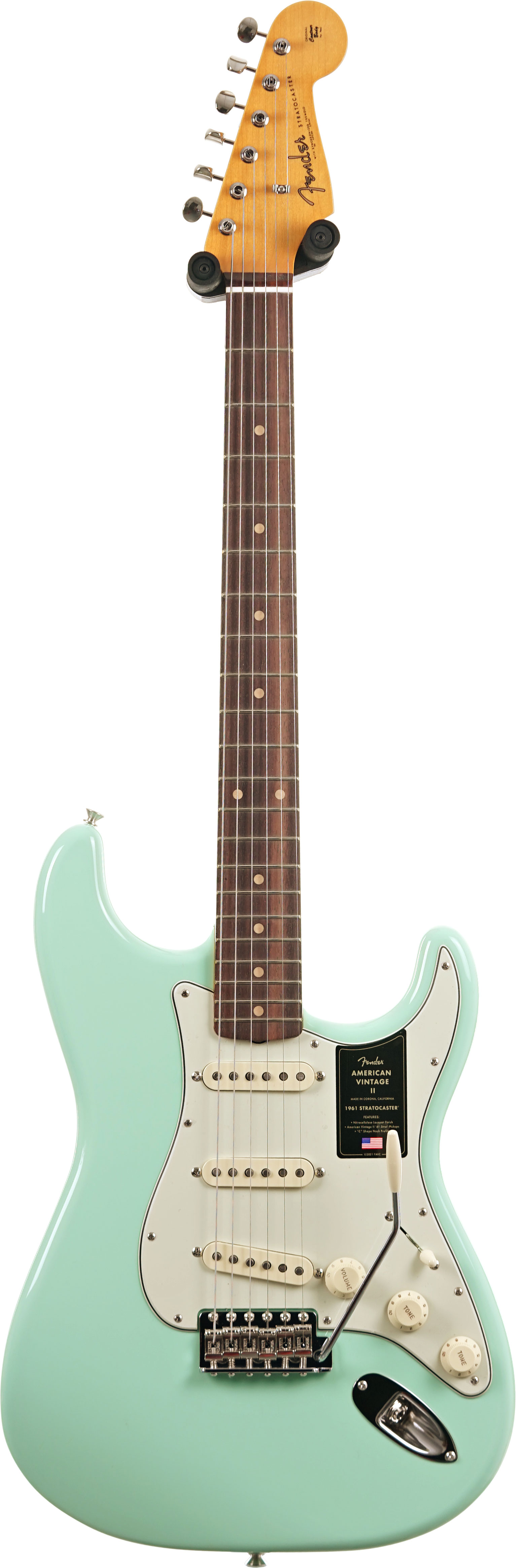 Fender American Vintage II 1961 Stratocaster Surf Green Rosewood Fingerboard #V2601455