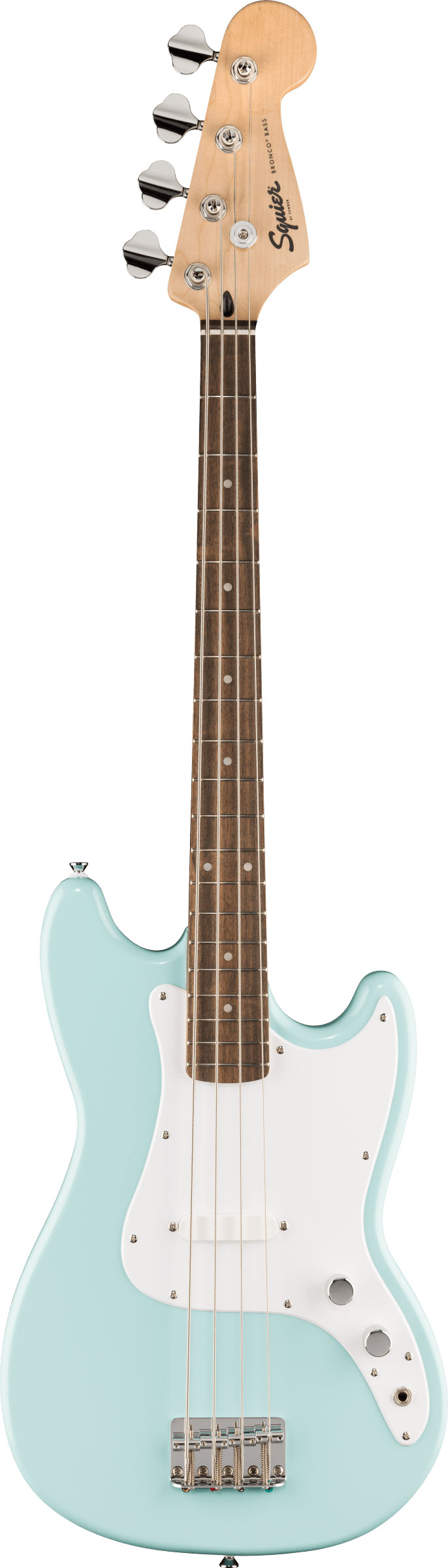 Squier Sonic Bronco Bass Indian Laurel Fingerboard Daphne Blue