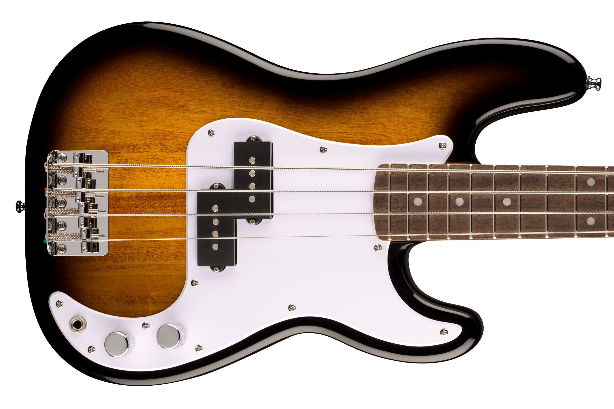 Squier Mini Precision Bass Indian Laurel Fingerboard 2 Colour Sunburst