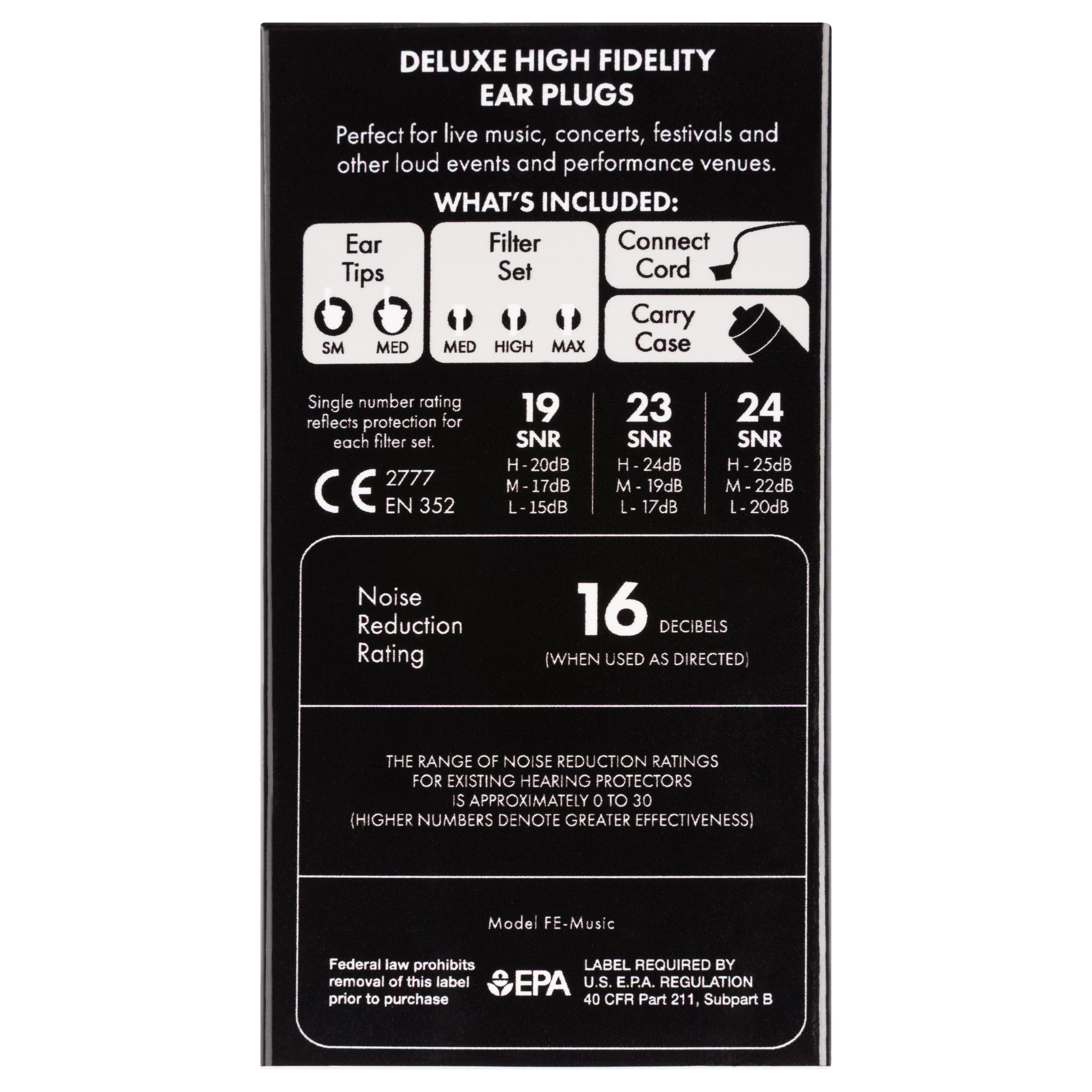 Fender Deluxe Hi-Fi Ear Plugs