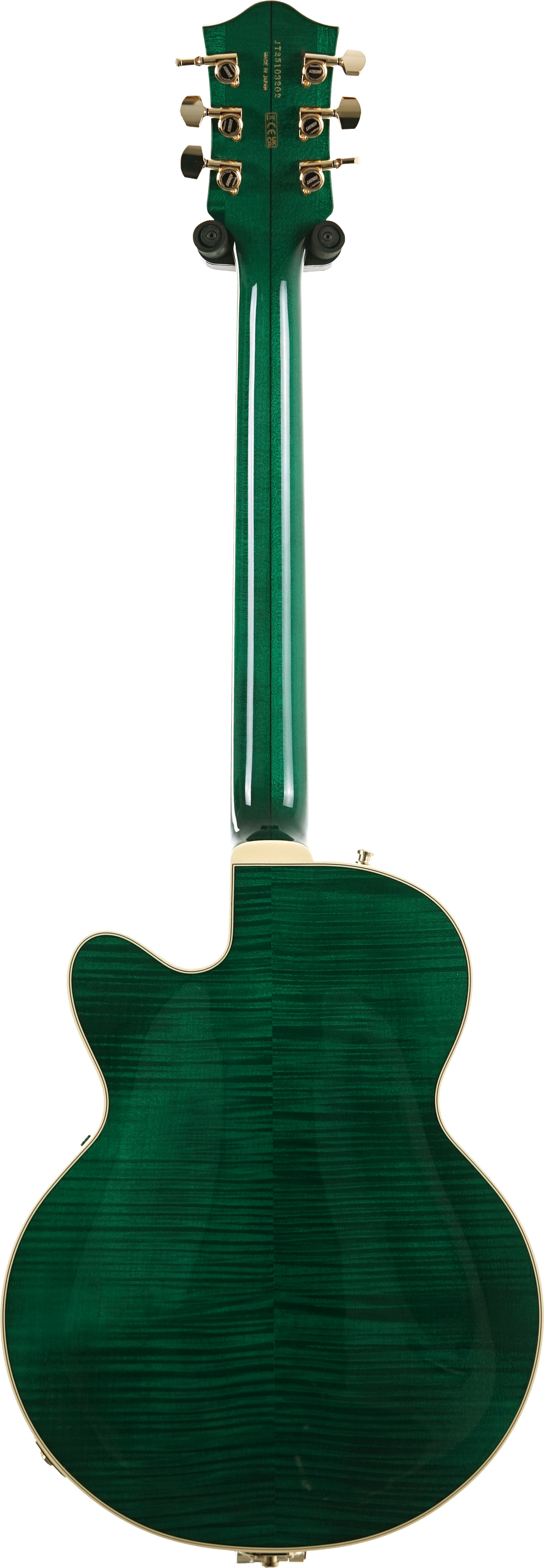 Gretsch Broadkaster Jr. LX Figured CB with String Thru Bigsby and Gold Hardware Ebony Fingerboard Tropic Aura #JT25103202