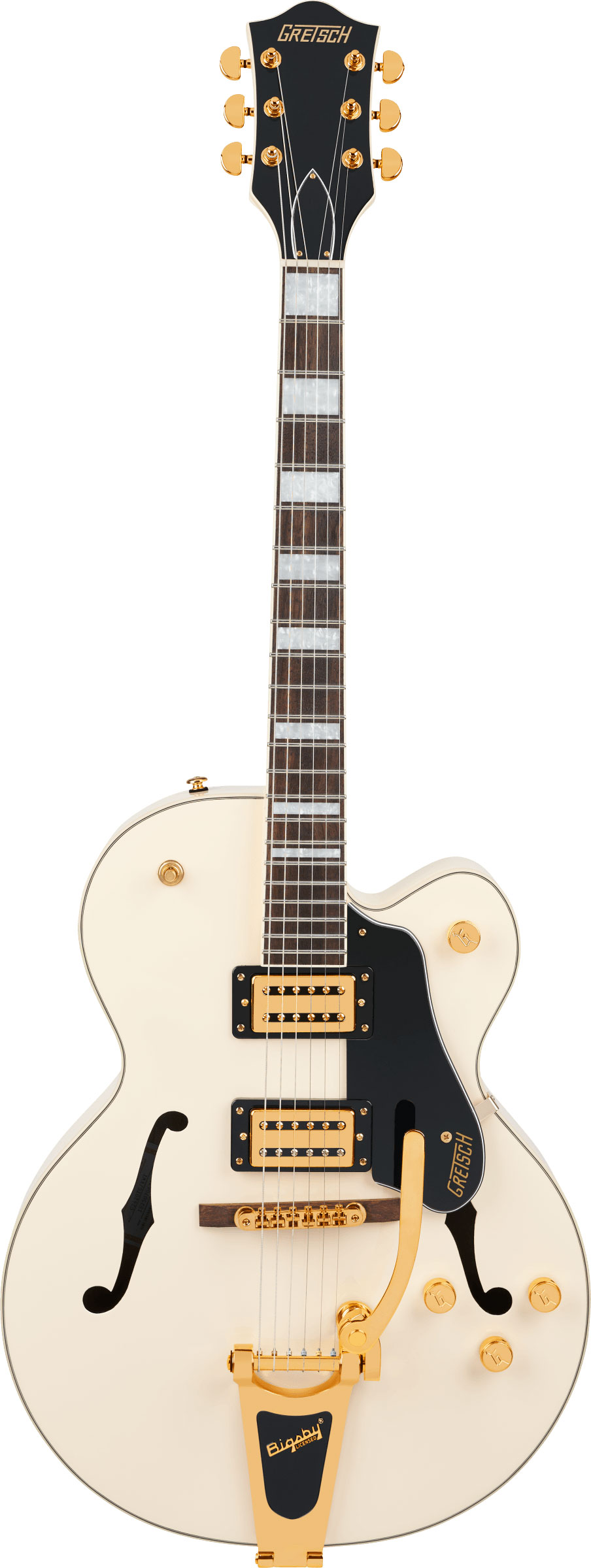 Gretsch G2420TG Streamliner Hollow Body with Bigsby Limited Edition Indian Laurel Fingerboard Vintage White