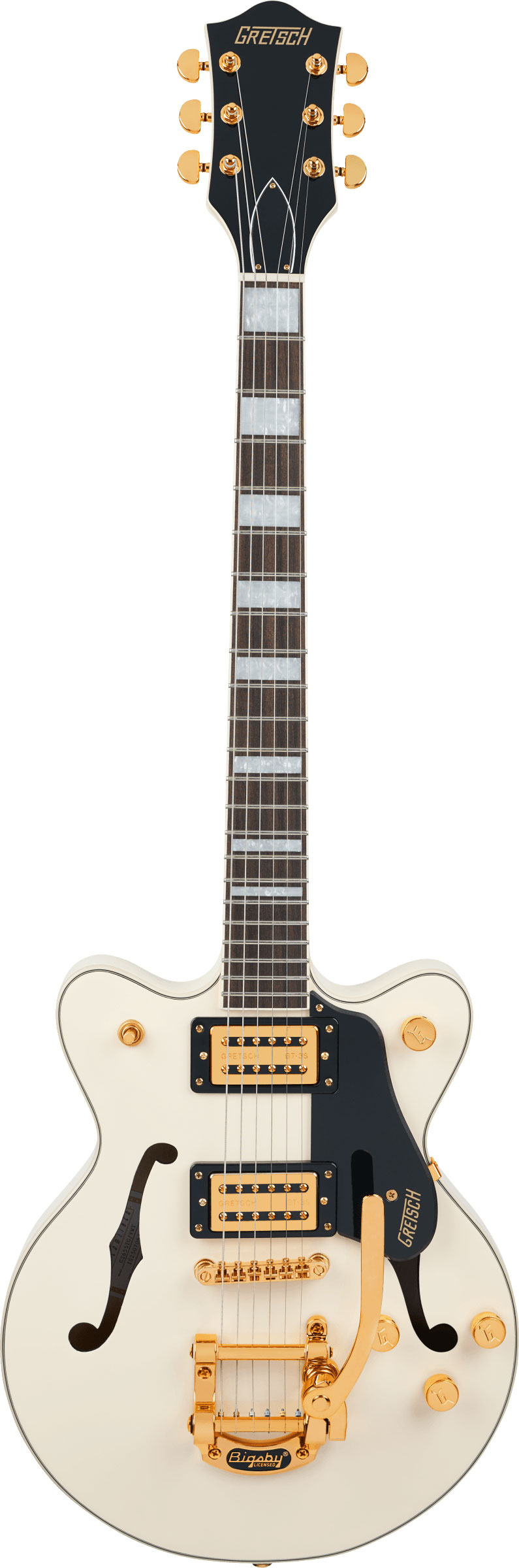 Gretsch G2655TG Streamliner Center Block Jr. Double-Cut with Bigsby Limited Edition Vintage White