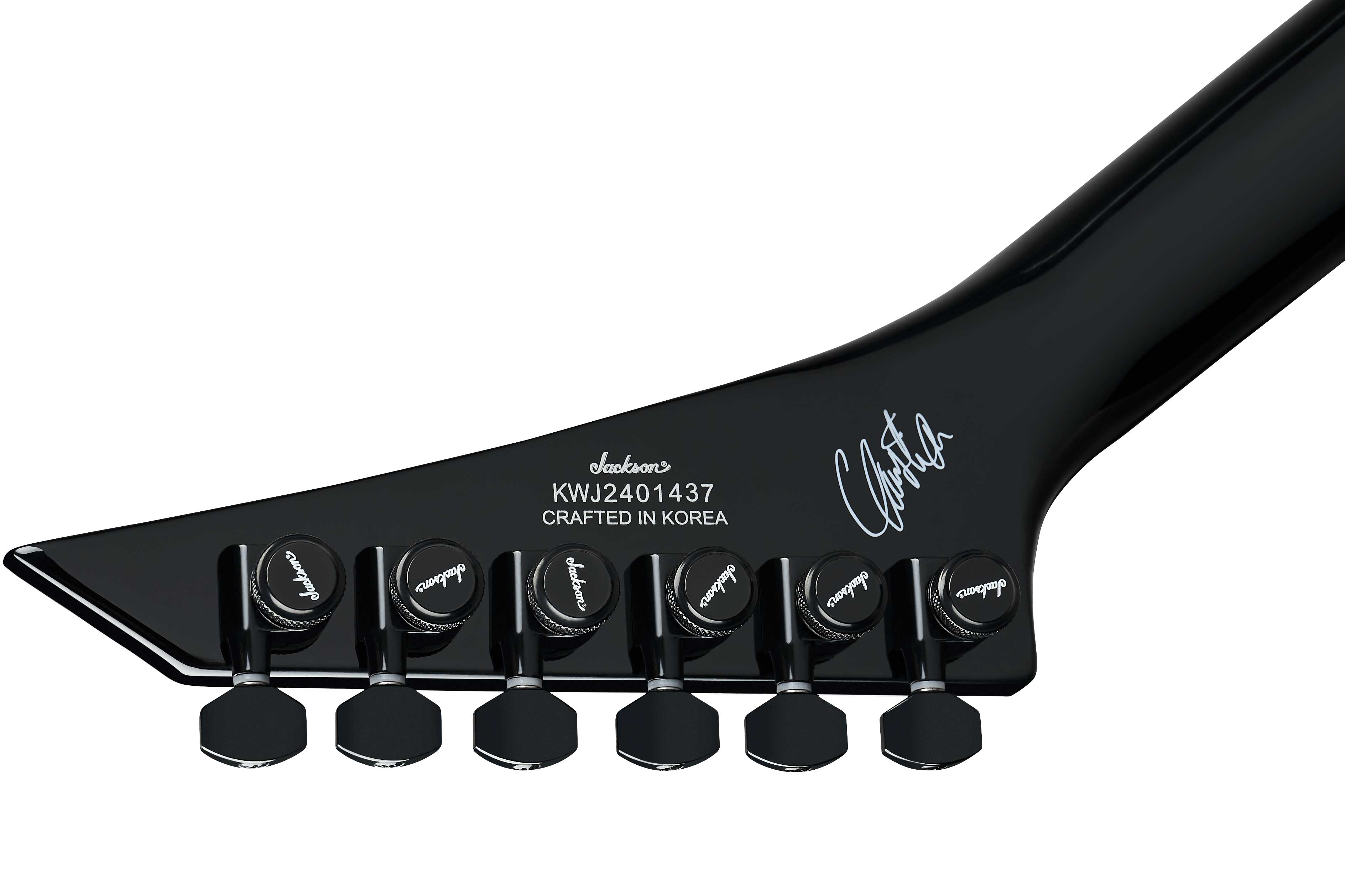 Jackson Pro Plus Series Signature Christian Andreu Rhoads RR24 EVTN Ebony Fingerboard Black with White Bevels