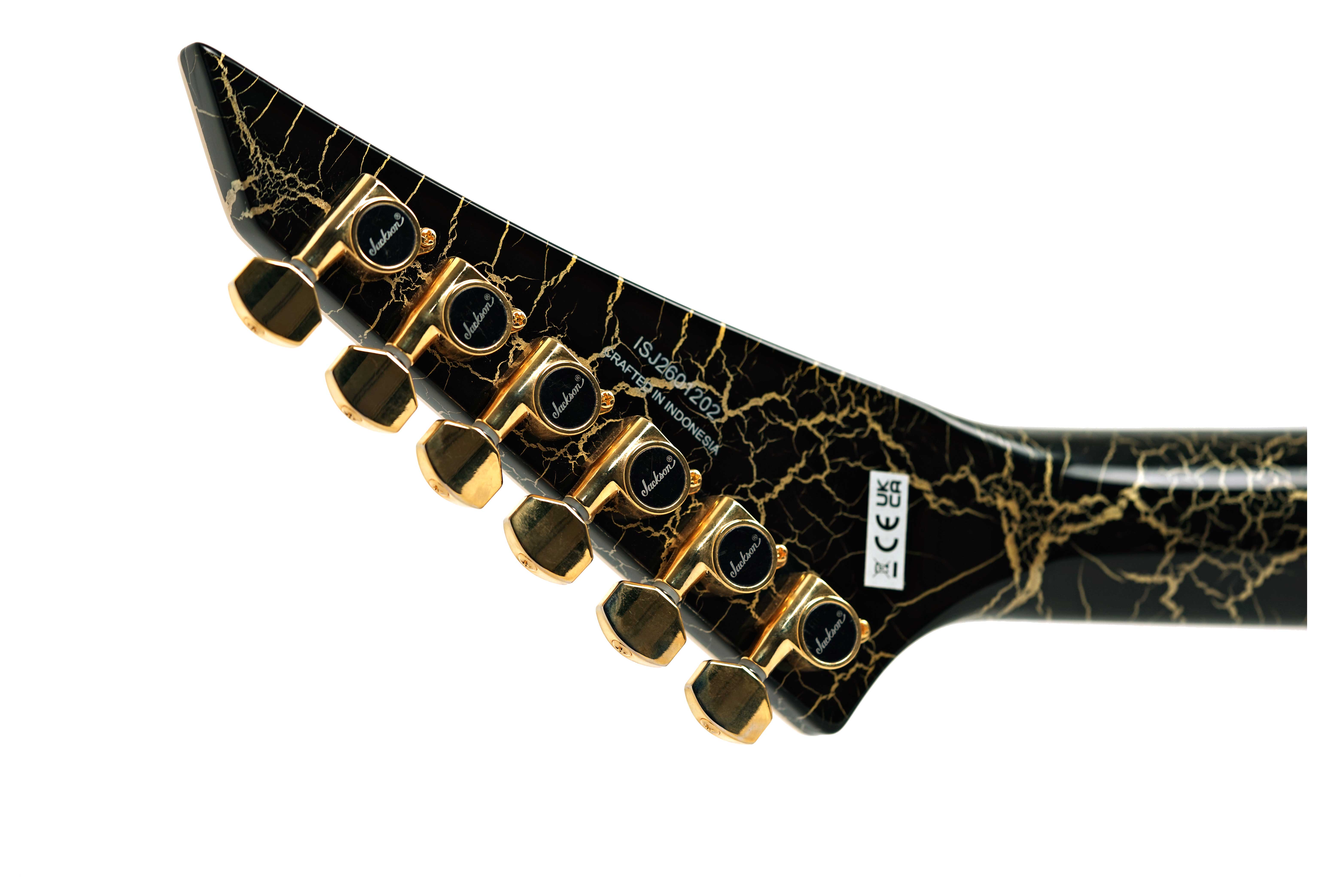 Jackson Pro Plus Series Signature Brandon Ellis Kelly KE27 Maple Fingerboard Gold Crackle