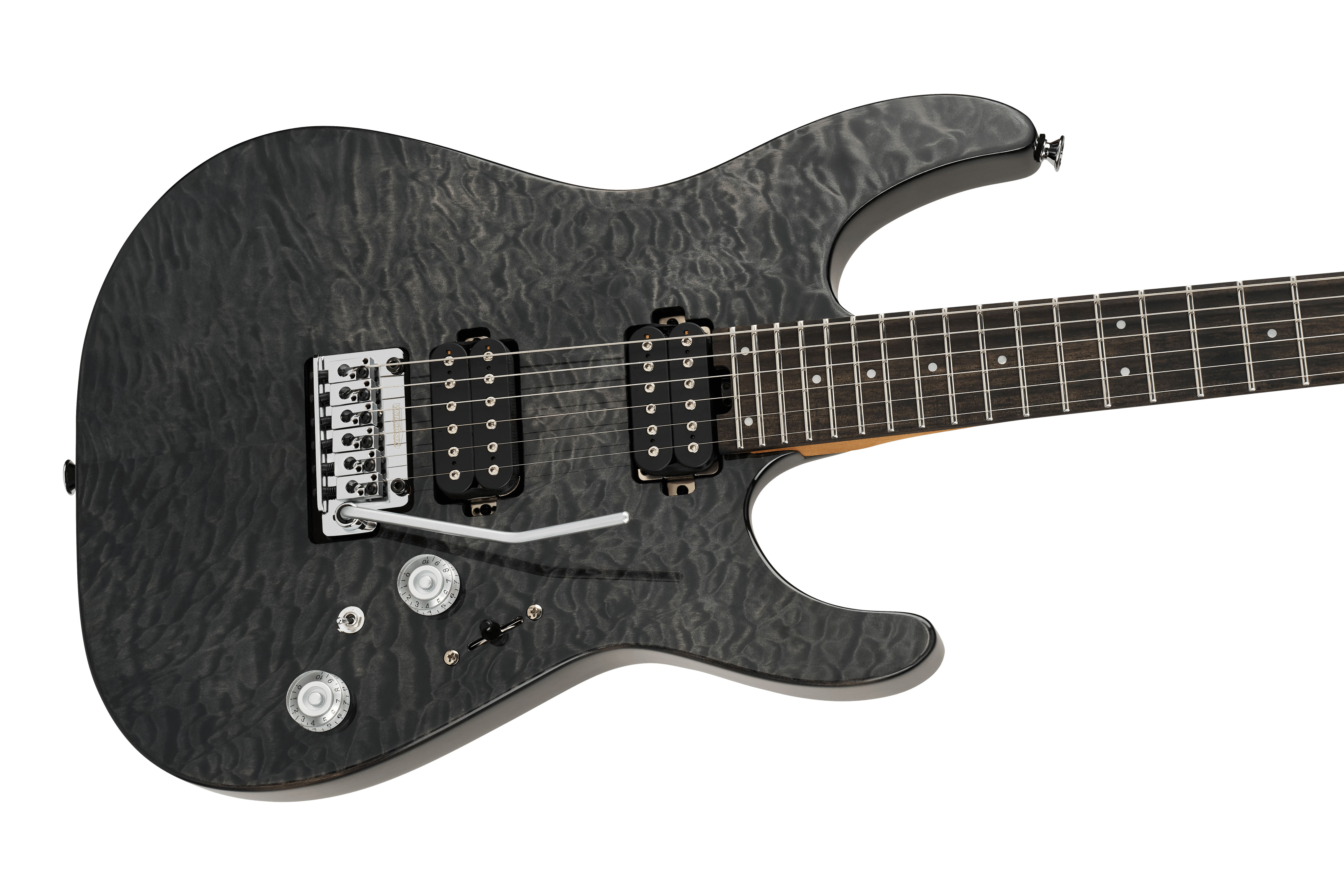 Charvel Pro Mod Plus Dinky DK24 HH 2PT Ebony Fingerboard Quilted Maple Midnight Ocean