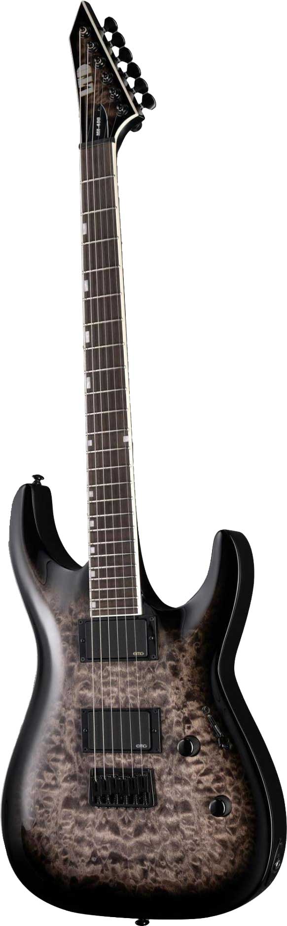 ESP LTD MH-400HT QM See Thru Black Sunburst