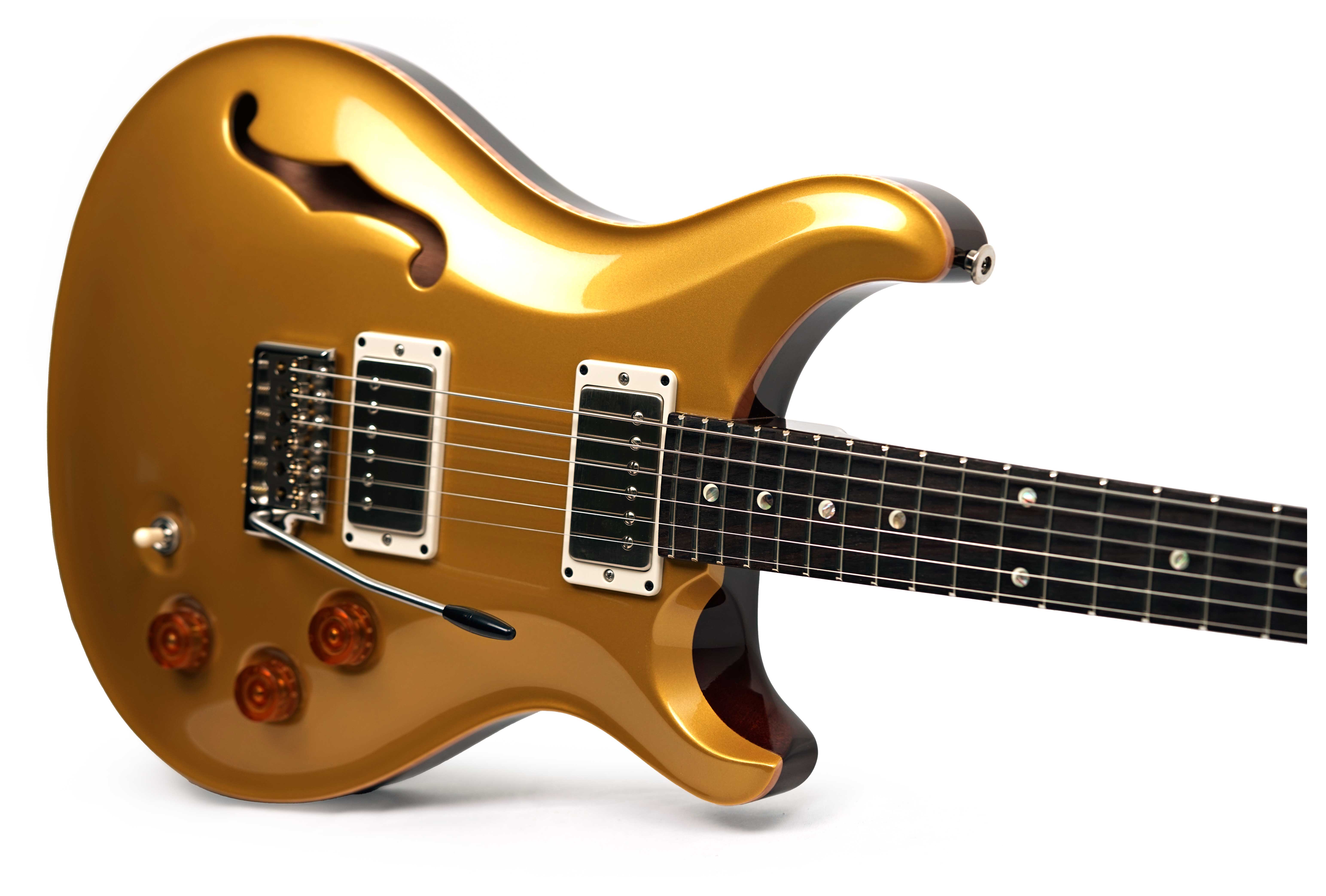 PRS DGT Semi Hollow Moons Gold Top #0420522