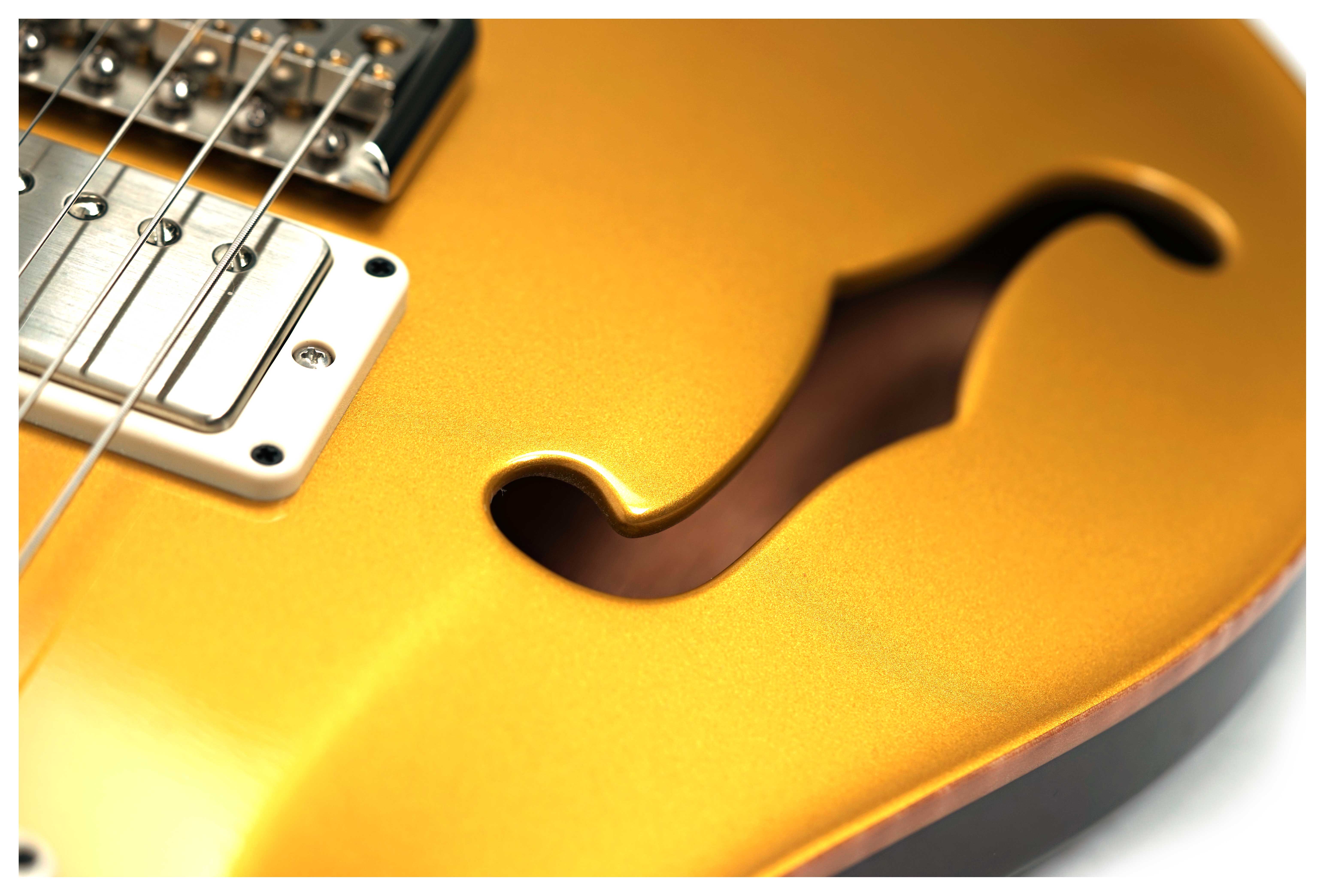 PRS DGT Semi Hollow Moons Gold Top #0420522
