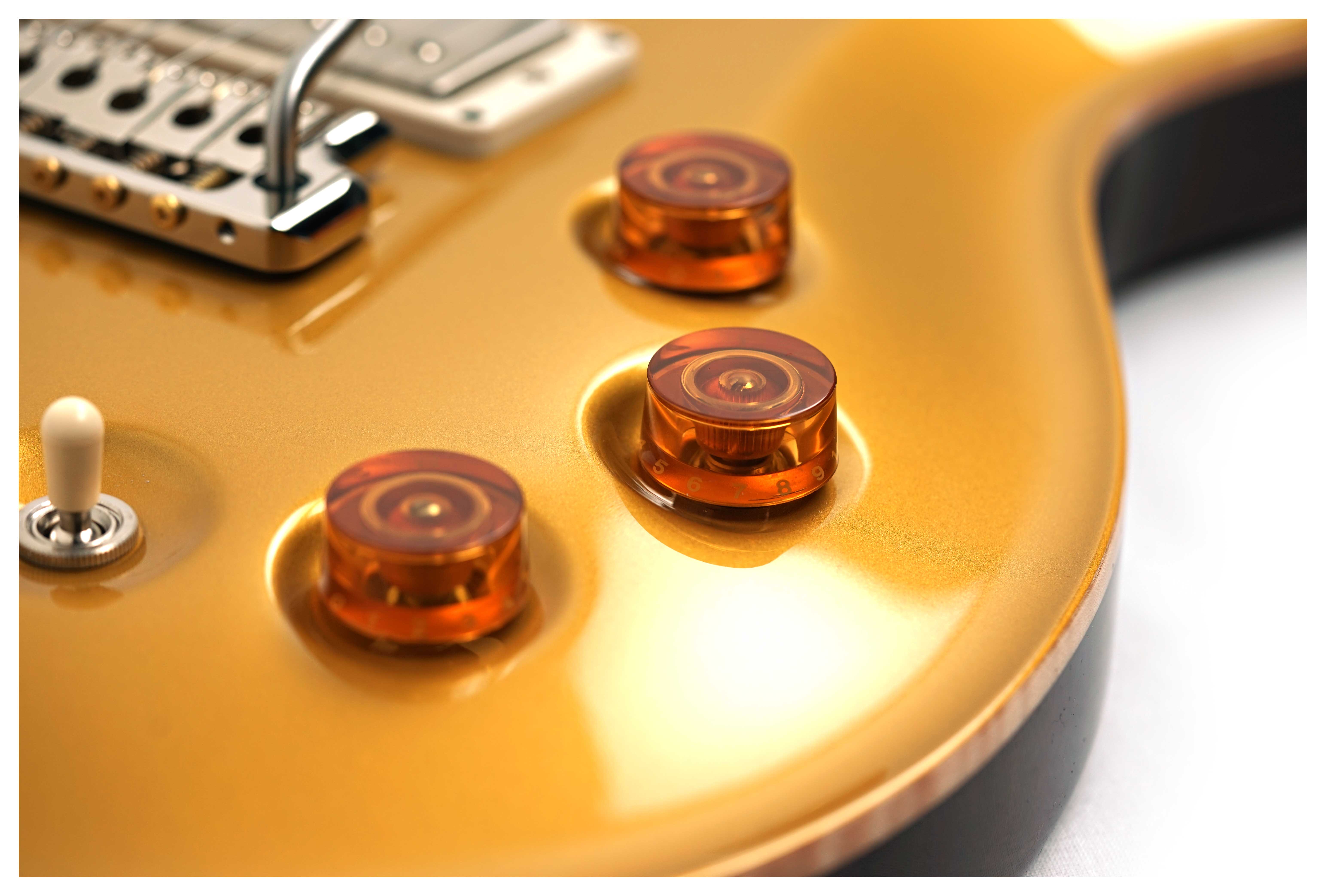 PRS DGT Semi Hollow Moons Gold Top #0420522