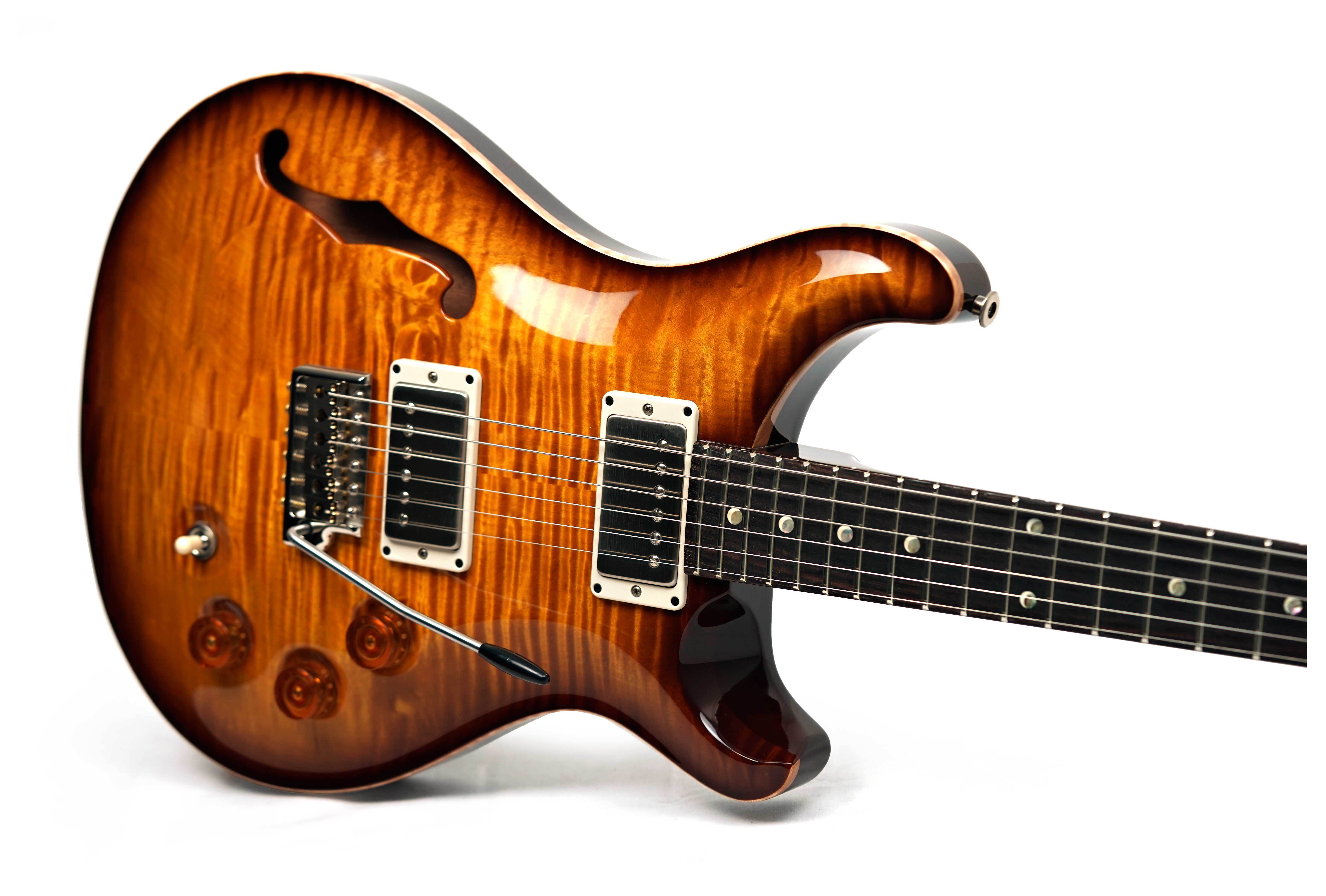 PRS DGT Semi Hollow Moons McCarty Tobacco Sunburst #0422019