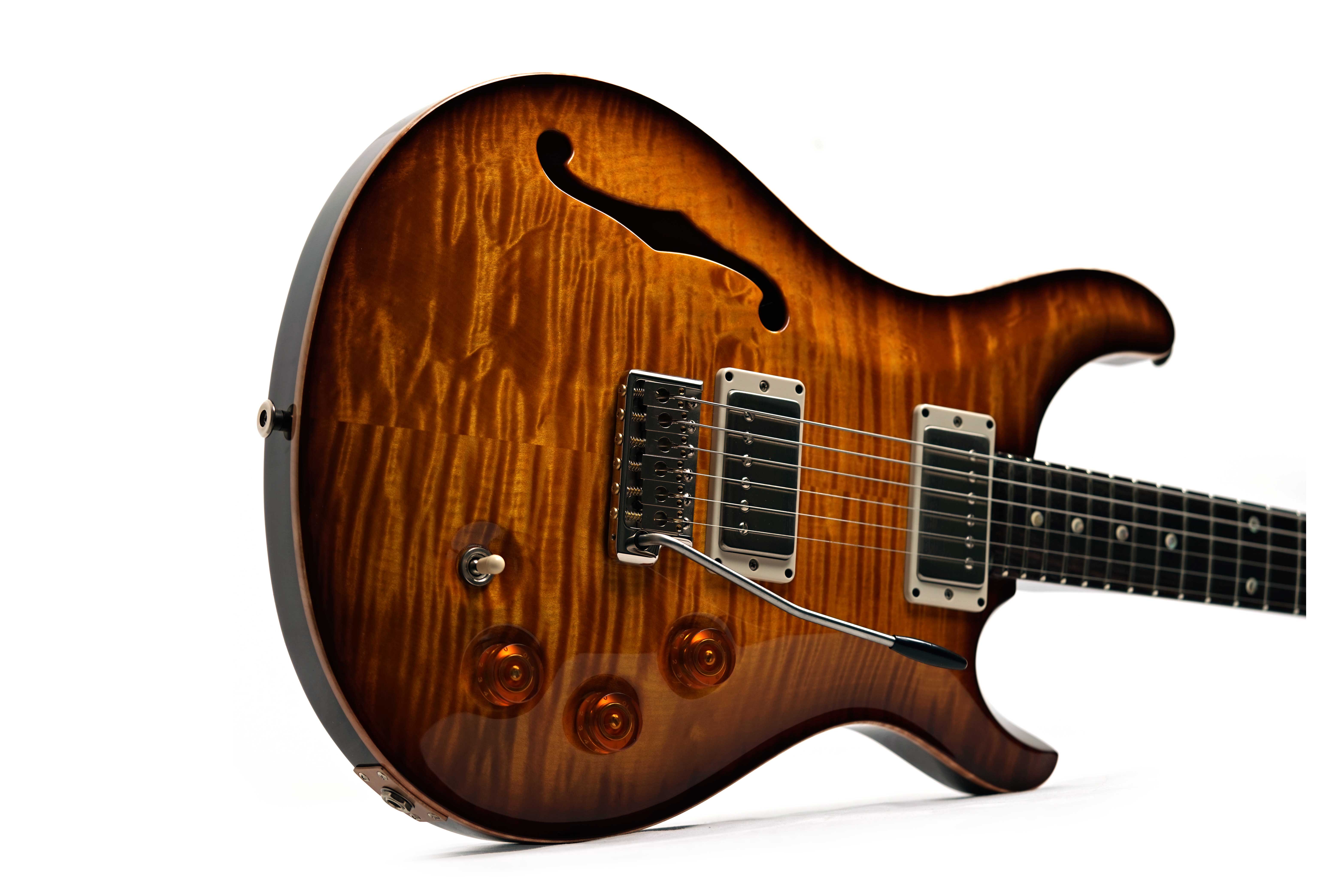PRS DGT Semi Hollow Moons McCarty Tobacco Sunburst #0422019