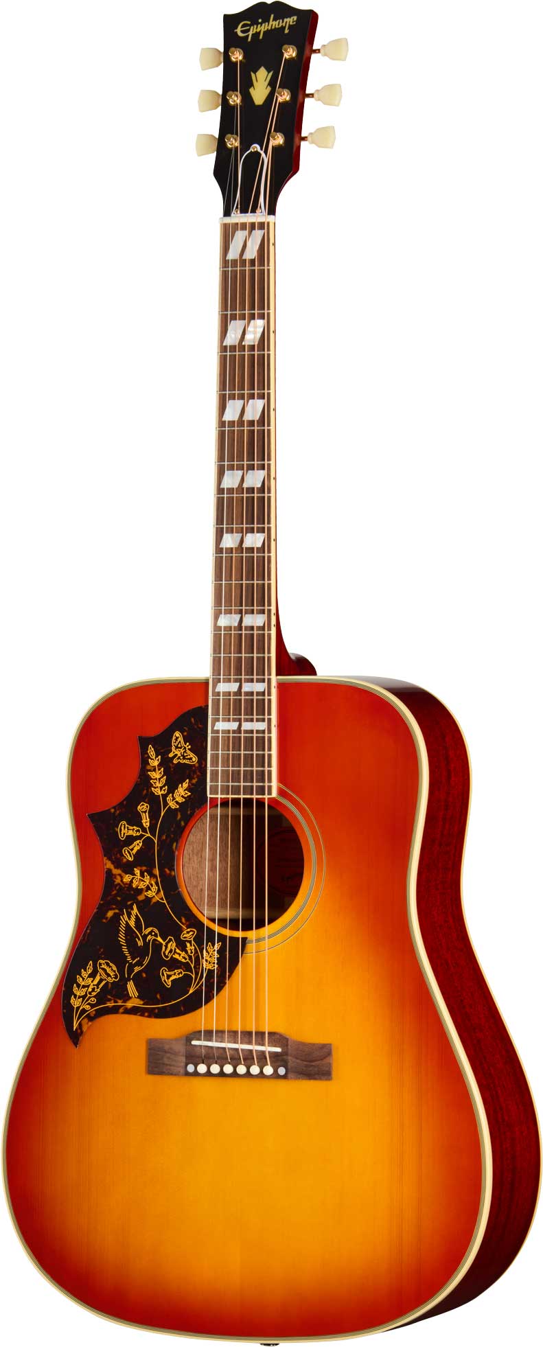 Epiphone Inspired by Gibson Custom 1960 Hummingbird Reissue Heritage Cherry Sunburst Left Handed