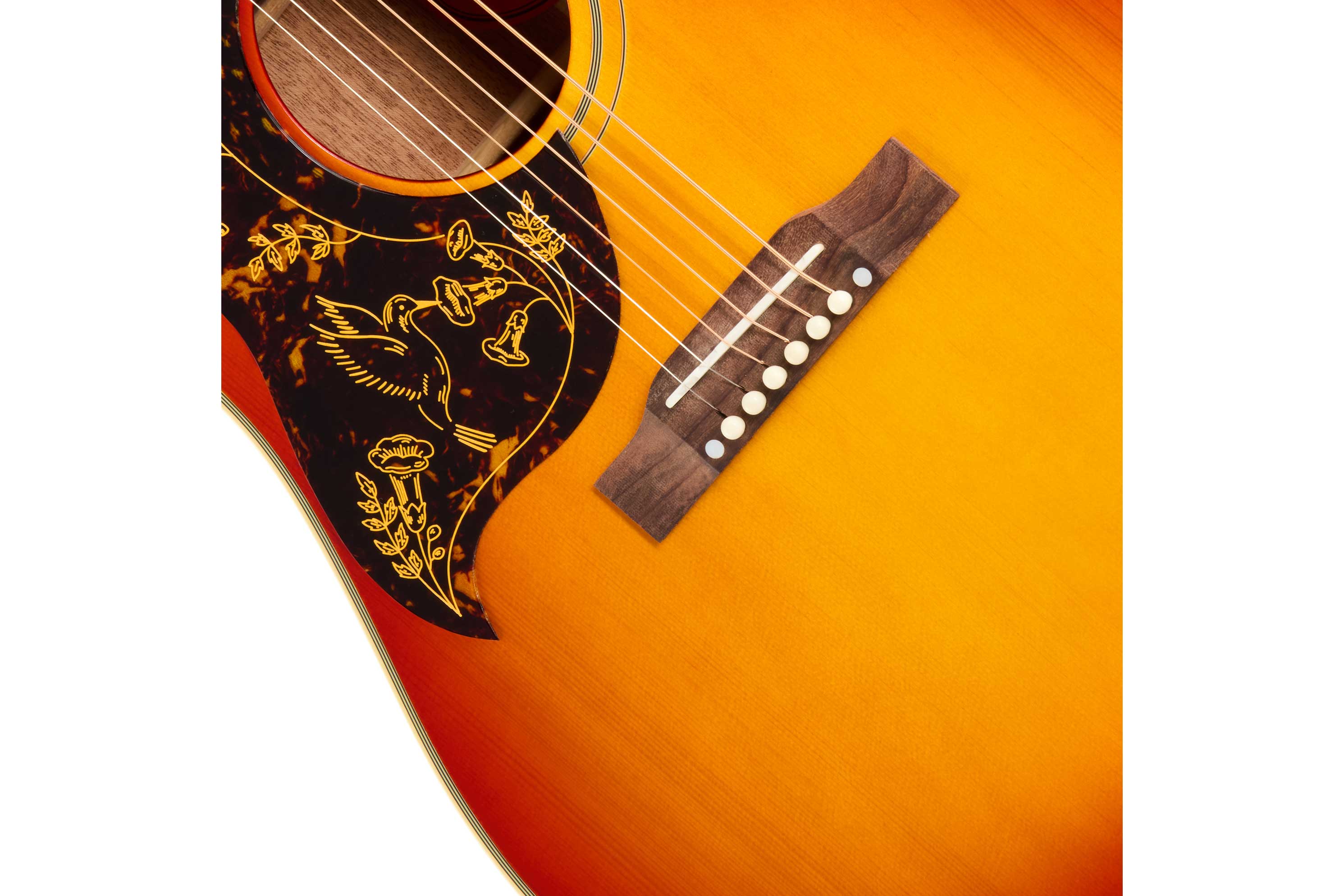 Epiphone Inspired by Gibson Custom 1960 Hummingbird Reissue Heritage Cherry Sunburst Left Handed