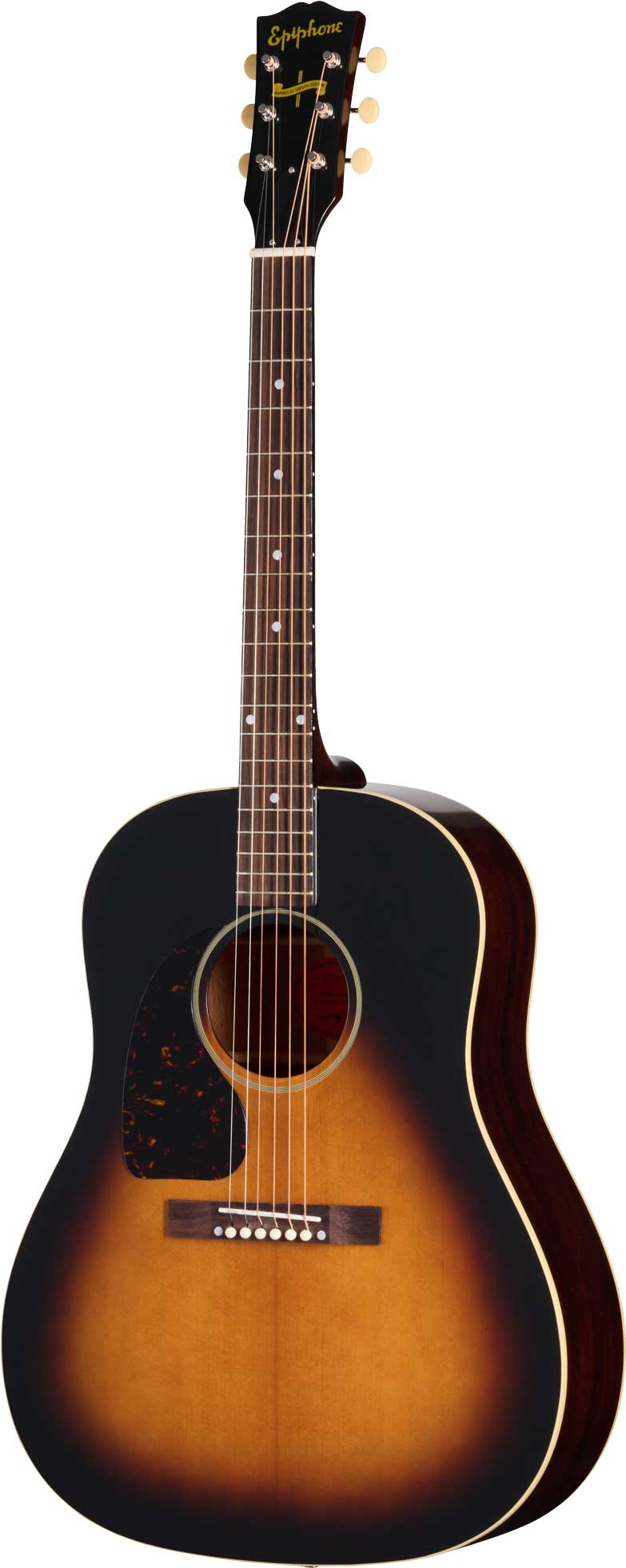Epiphone Inspired by Gibson Custom 1942 Banner J-45 Reissue Vintage Sunburst Left Handed