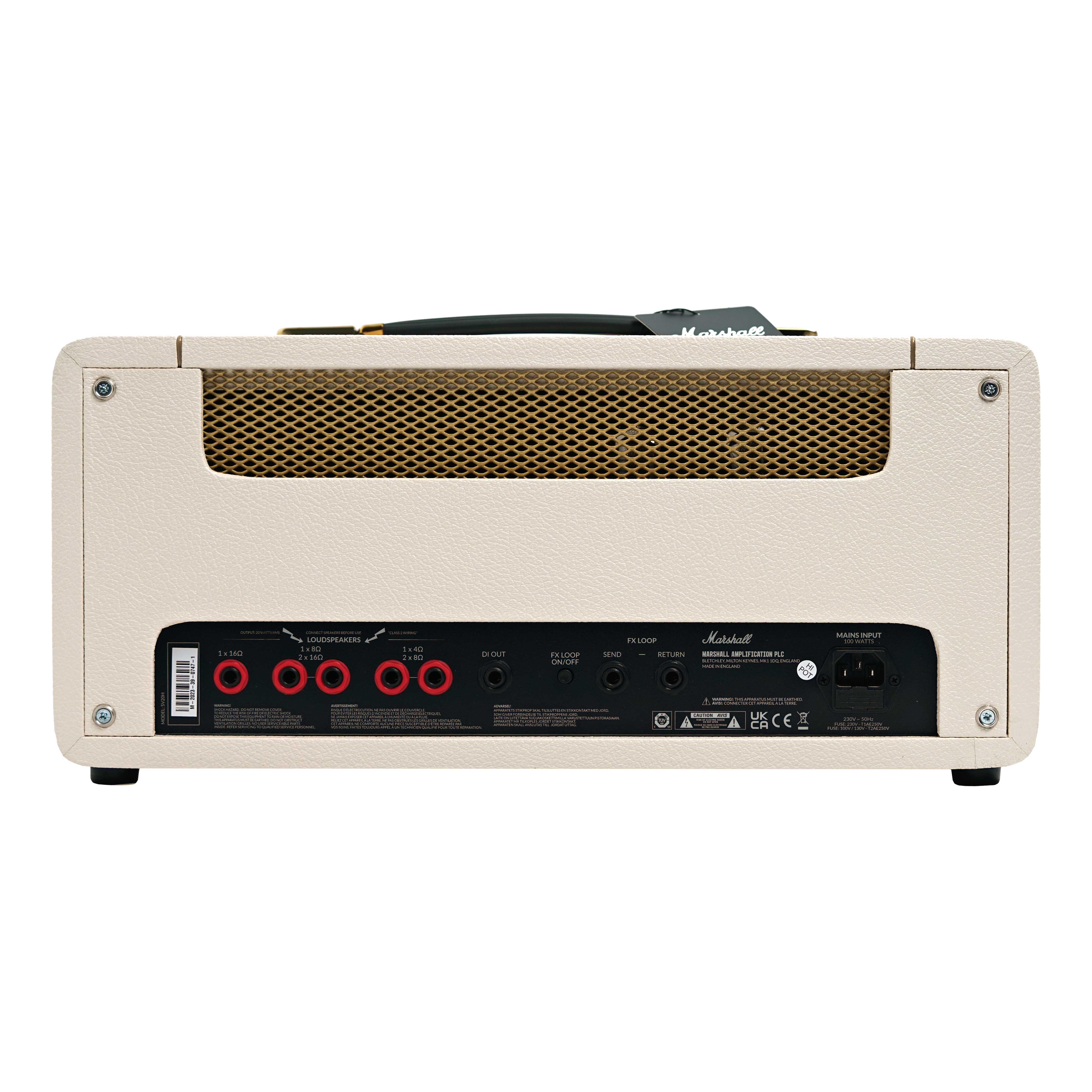 Marshall Design Store SV20H Studio Vintage Valve Amp Head Cream Levant