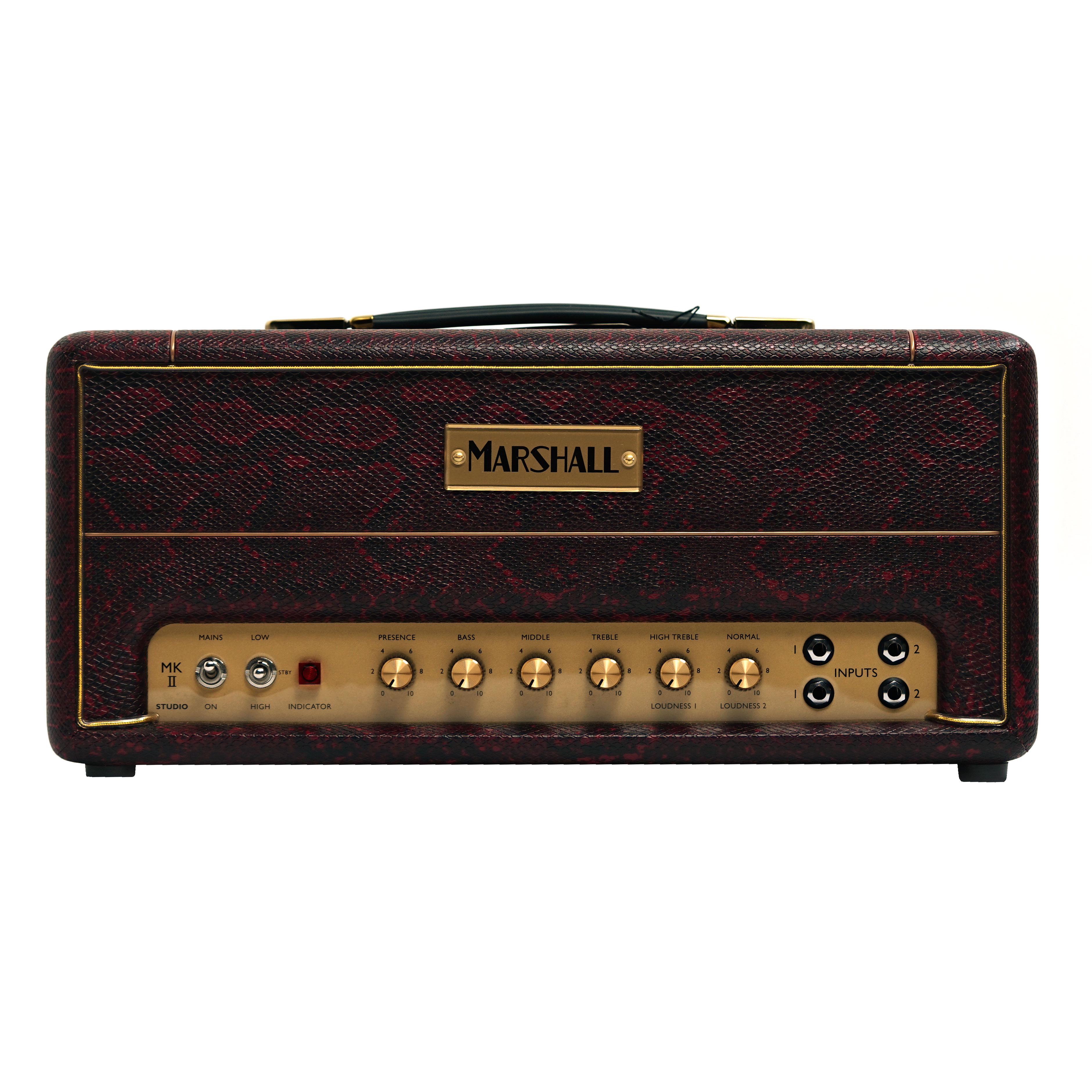 Marshall Design Store SV20H Studio Vintage Valve Amp Head Burgundy Snakeskin