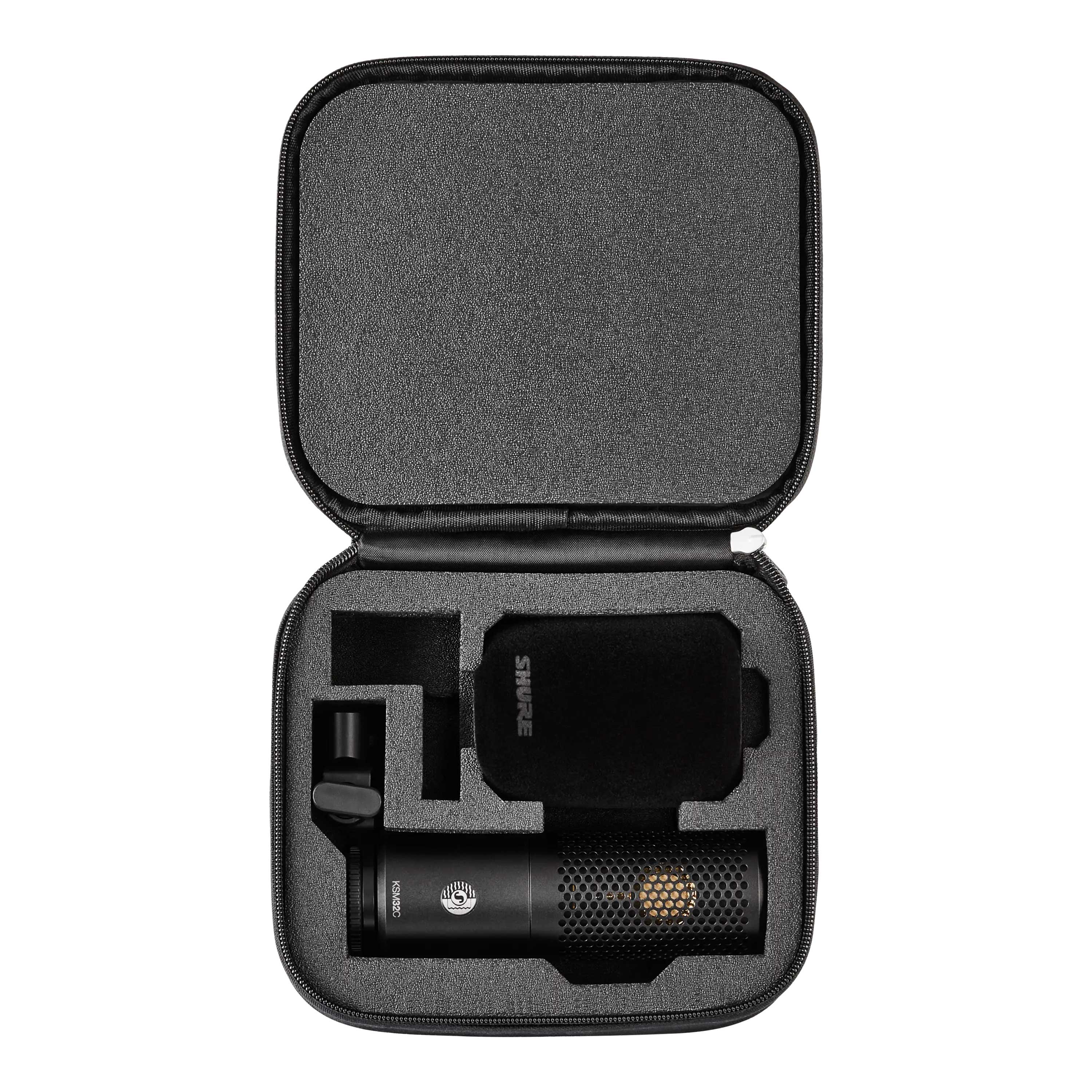 Shure KSM32C/HM Includes Foam Windscreen, Mic Clamp, and Zippered Carrying Case