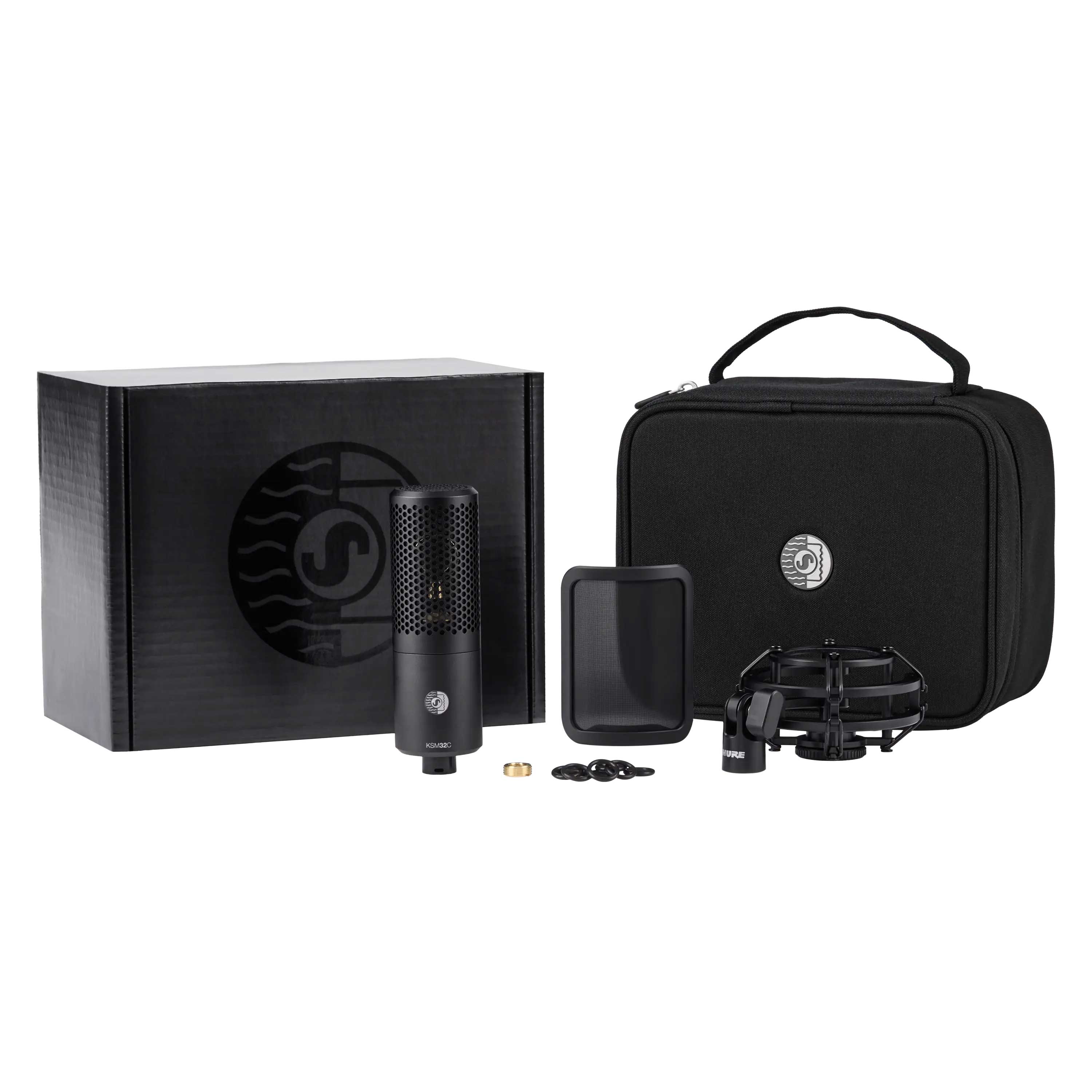 Shure KSM32C/SM Includes Shock Mount, Magnetic Pop Filter, and Zippered Carrying Case