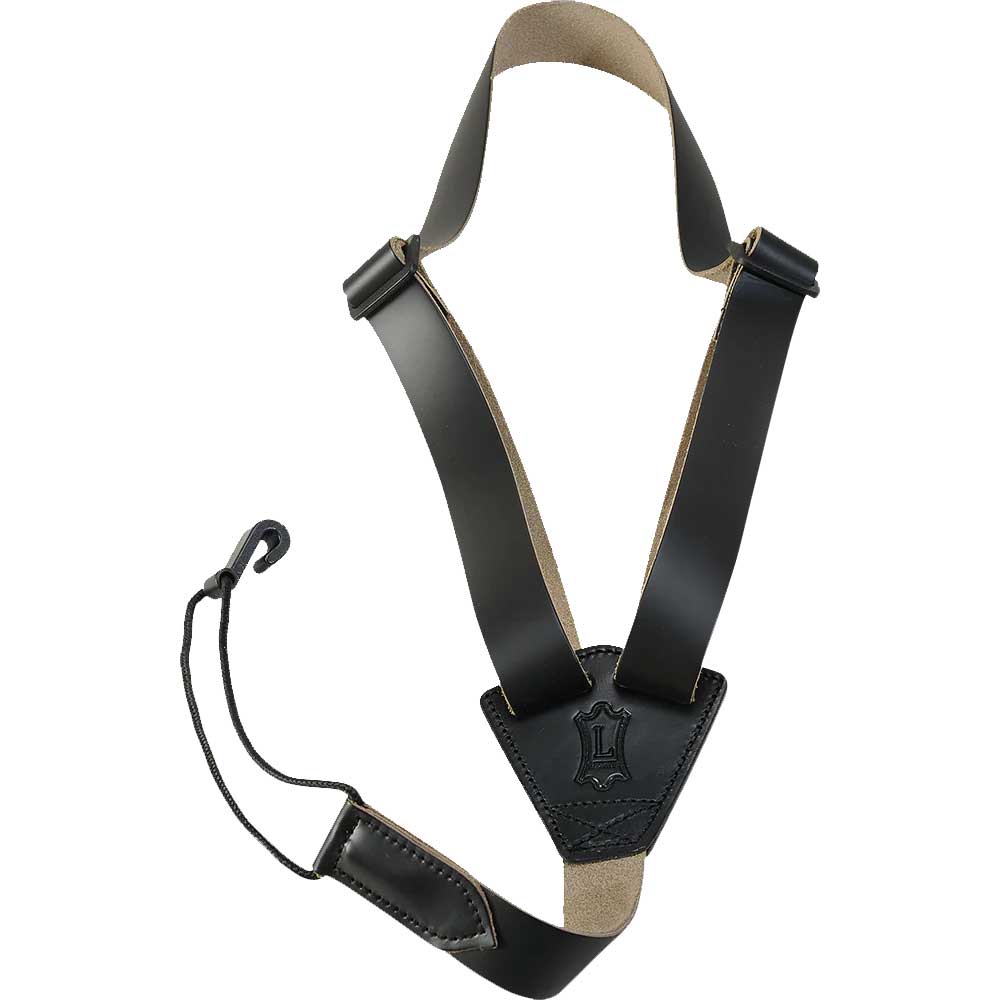 Levy's Classical and Ukulele Leather 1 Inch Black Strap