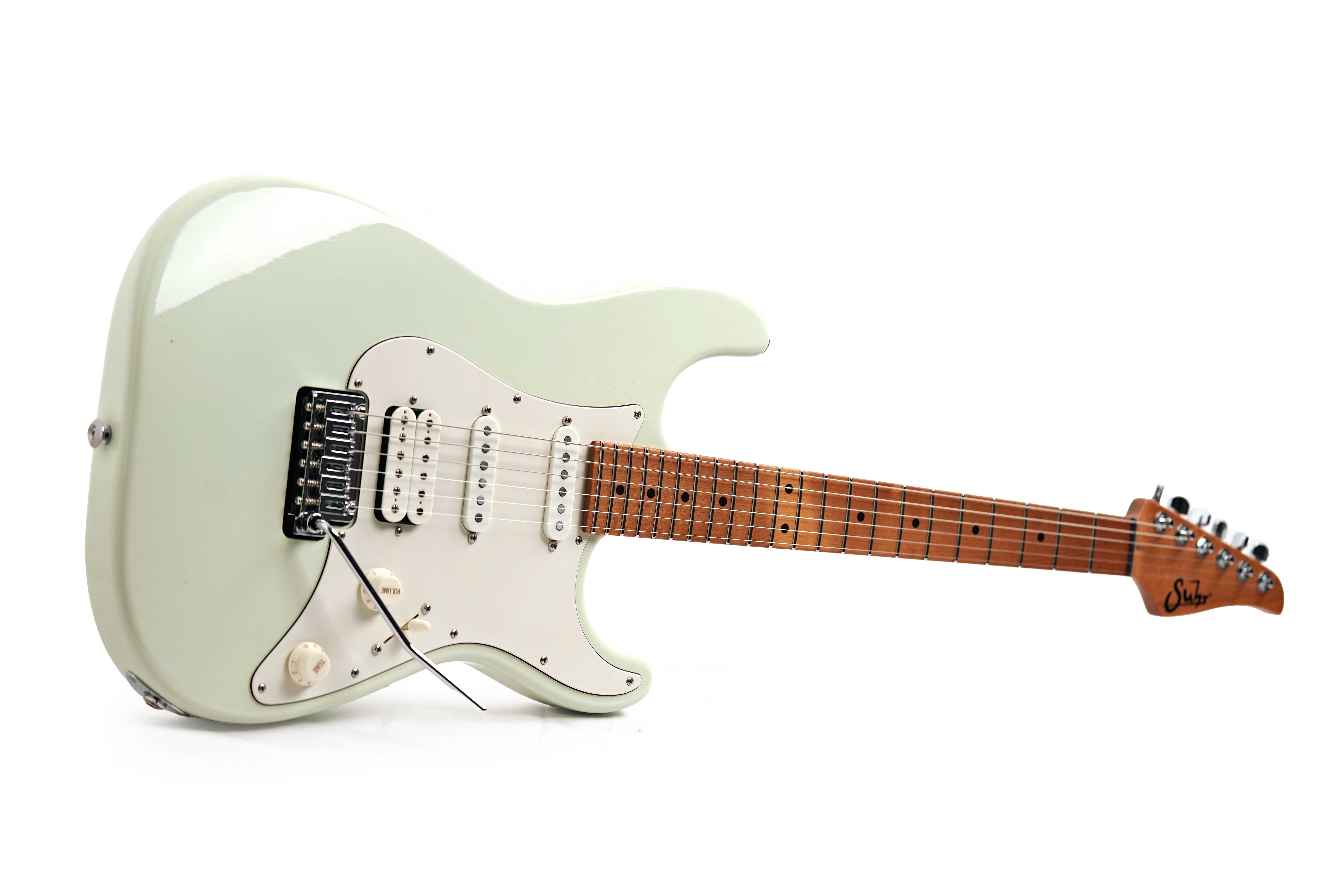 Suhr Classic S Antique Neoteric Limited Edition Olympic White Roasted Maple Fingerboard HSS #94009