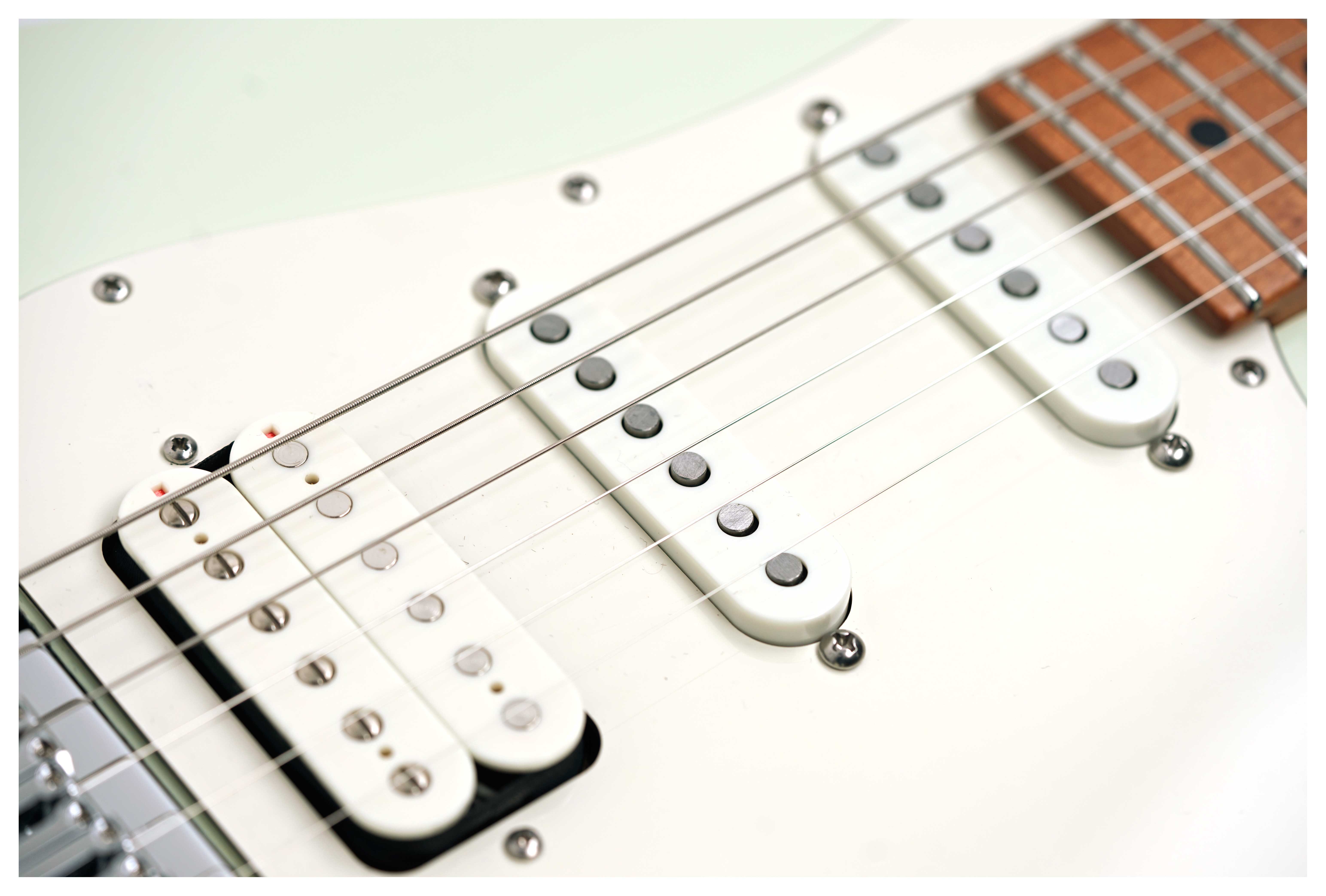 Suhr Classic S Antique Neoteric Limited Edition Olympic White Roasted Maple Fingerboard HSS #94009