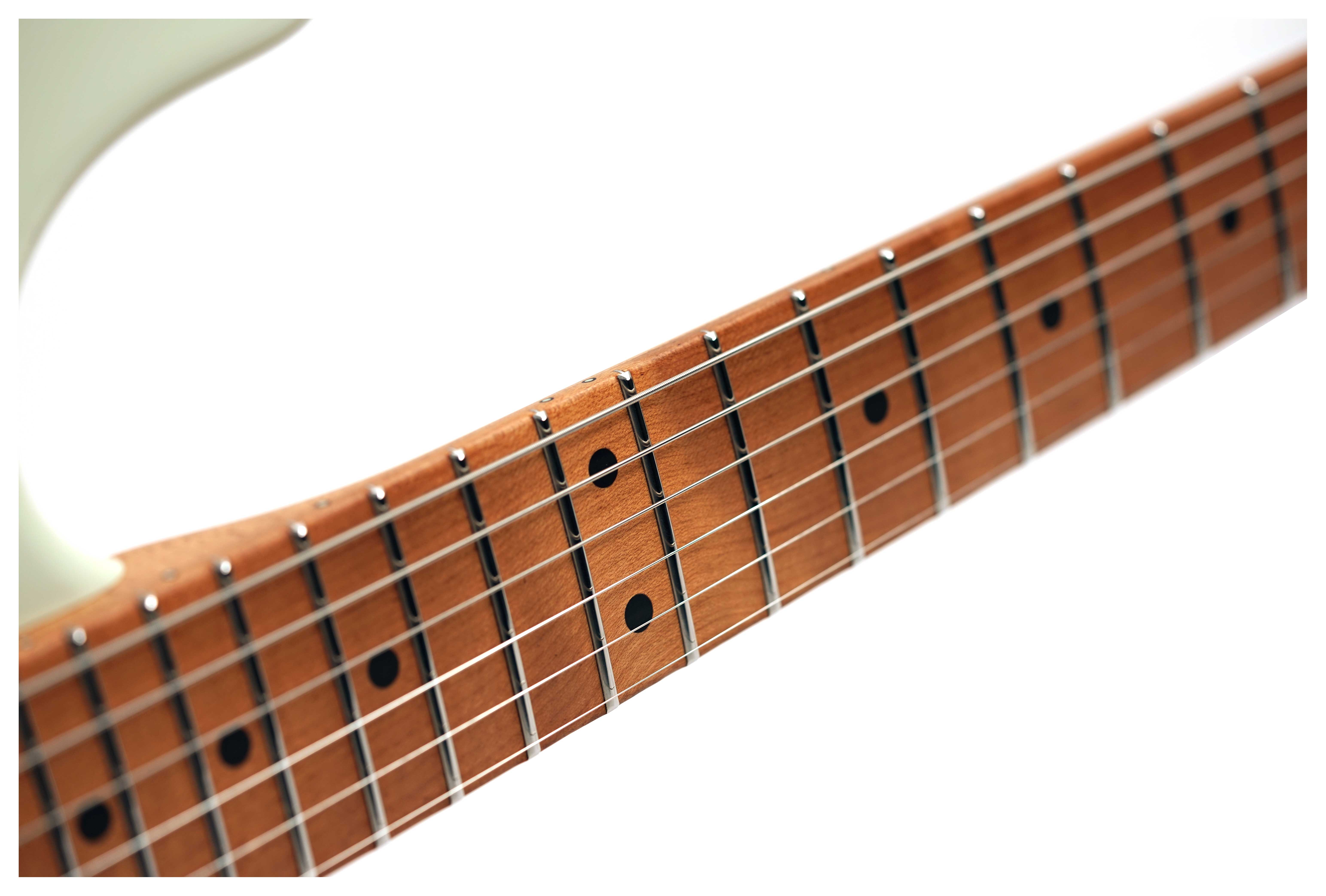 Suhr Classic S Antique Neoteric Limited Edition Olympic White Roasted Maple Fingerboard HSS #94009