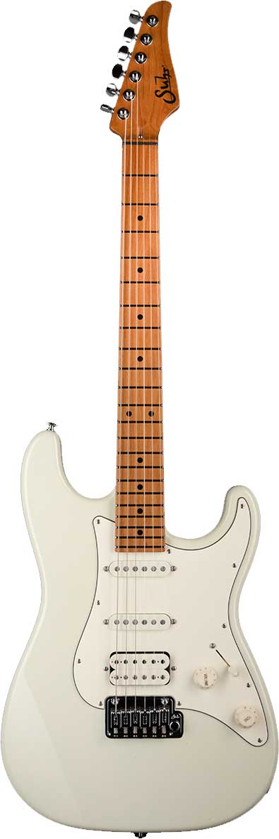 Suhr Classic S Antique Neoteric Limited Edition Olympic White Roasted Maple Fingerboard HSS