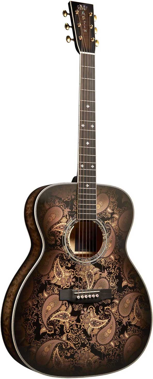 Martin Custom Shop 0000-14 Fret Paisley Ember Burst