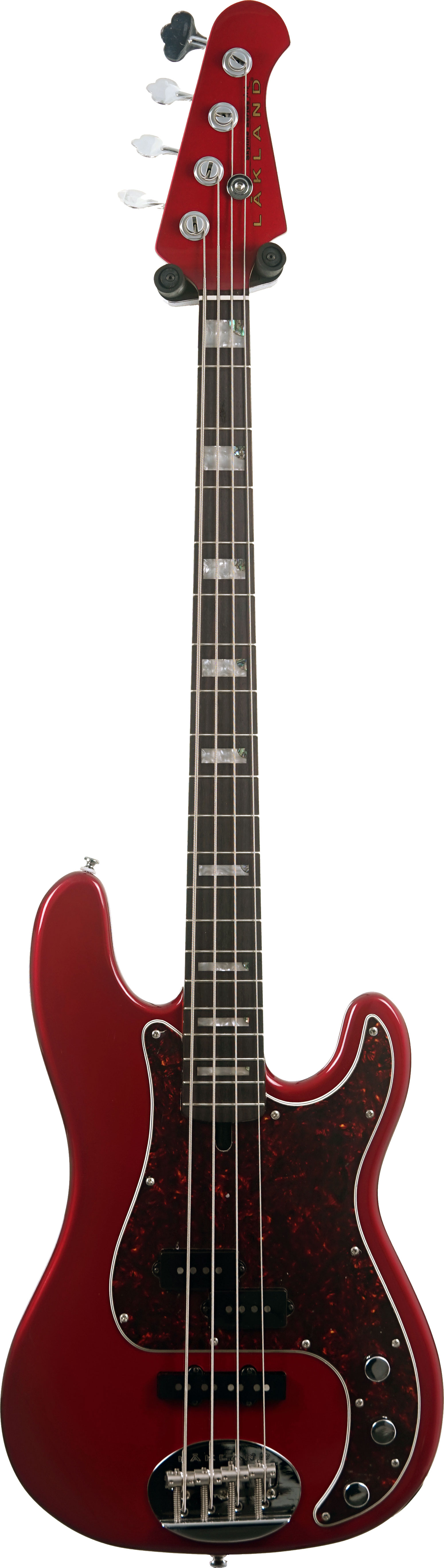 Lakland S44-64 Custom Candy Apple Red Rosewood Fingerboard