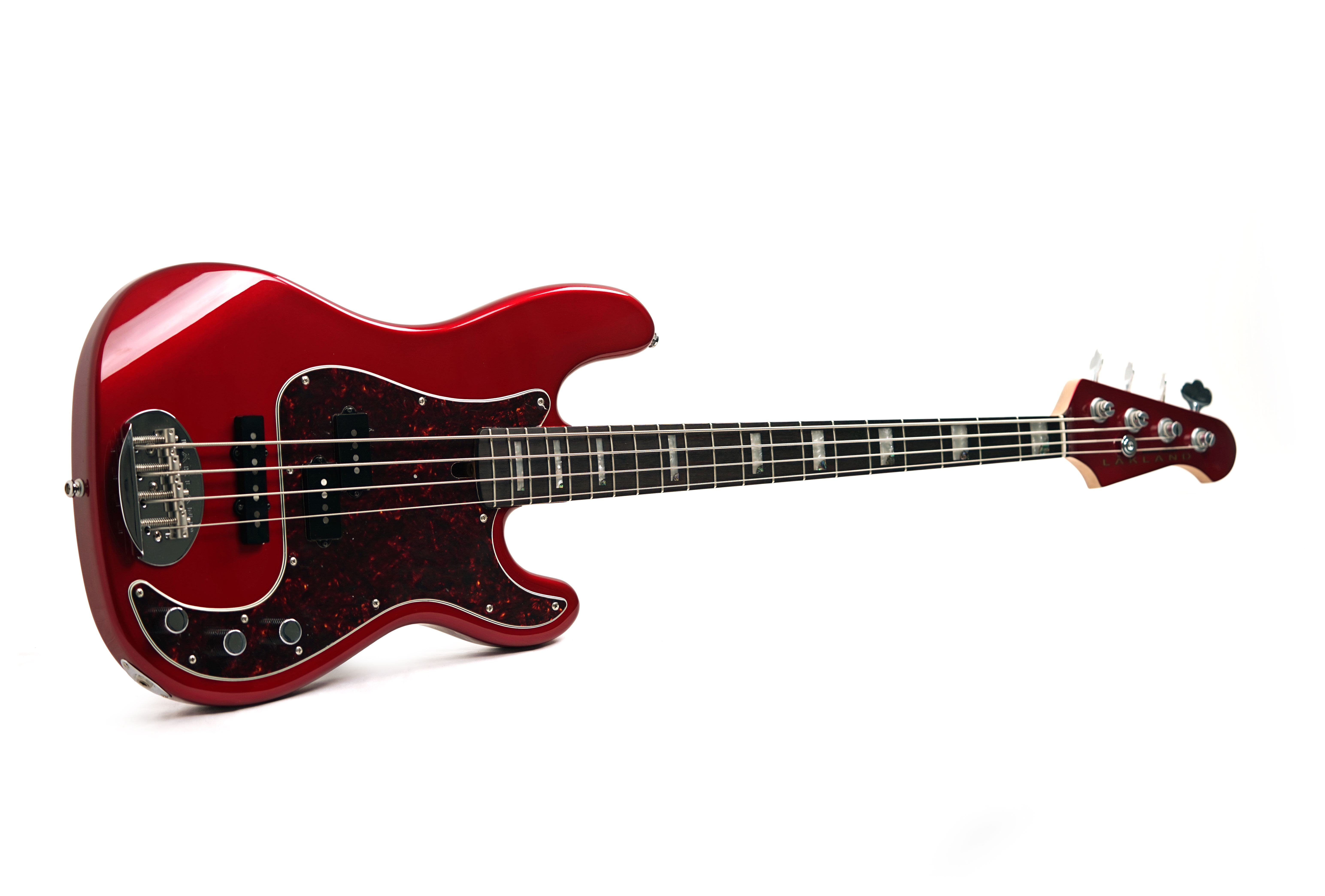 Lakland S44-64 Custom Candy Apple Red Rosewood Fingerboard