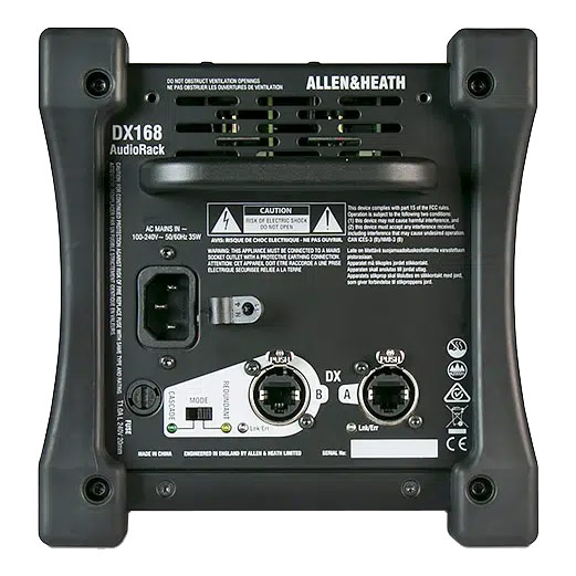 Allen & Heath DX168/240X Audio Rack for dLive S/C Class 16 mic/line 8 XLR (UK)