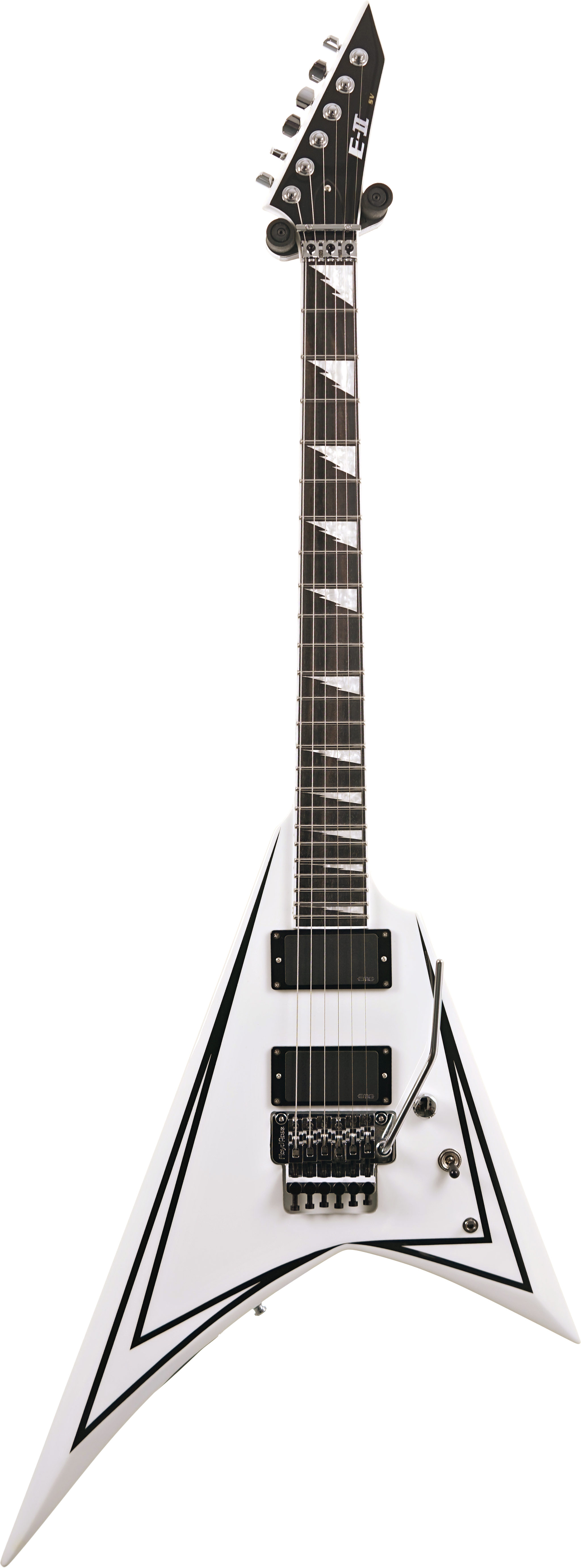 ESP E-II SV Snow White With Black Stripe #ES8156243