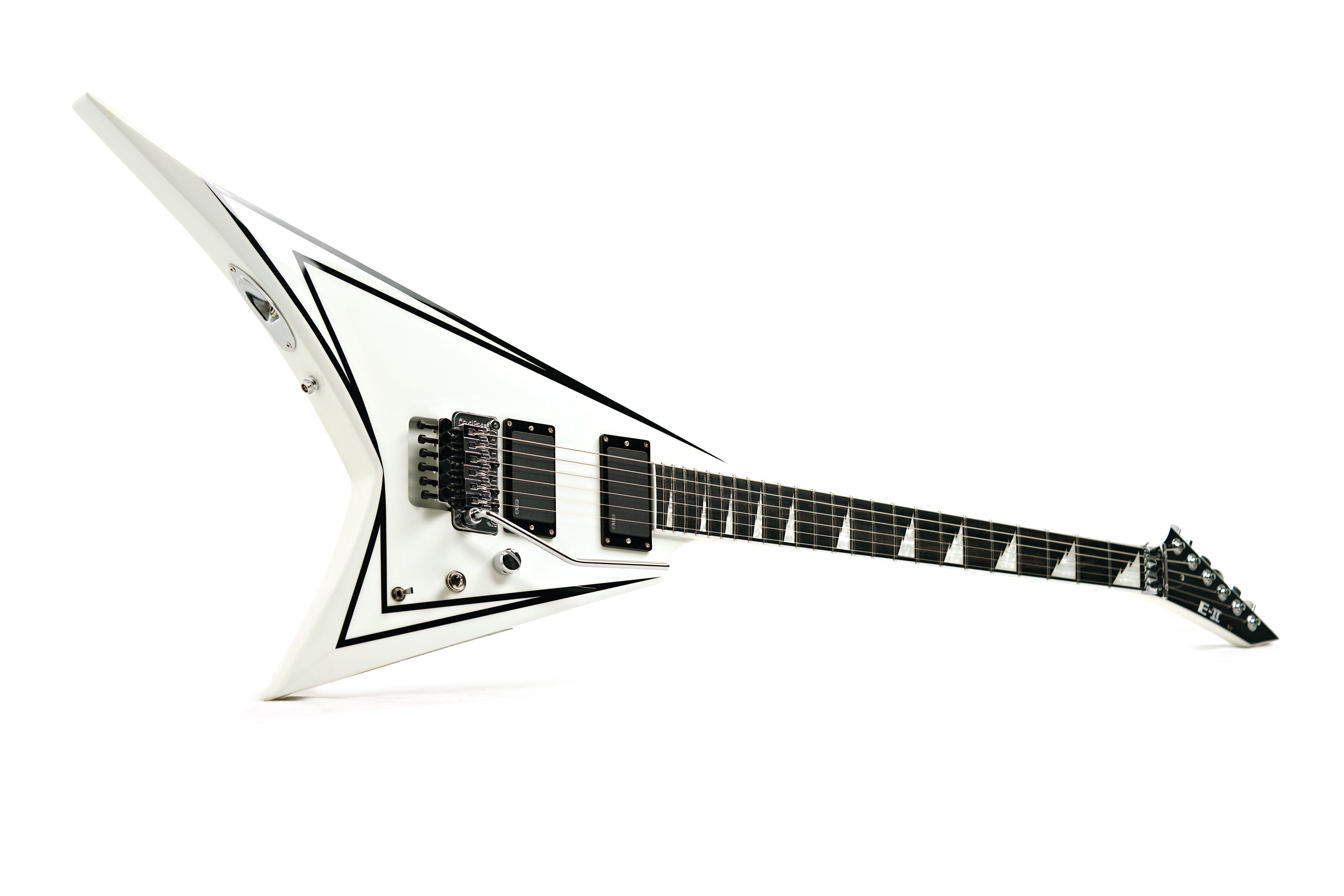 ESP E-II SV Snow White With Black Stripe #ES8156243