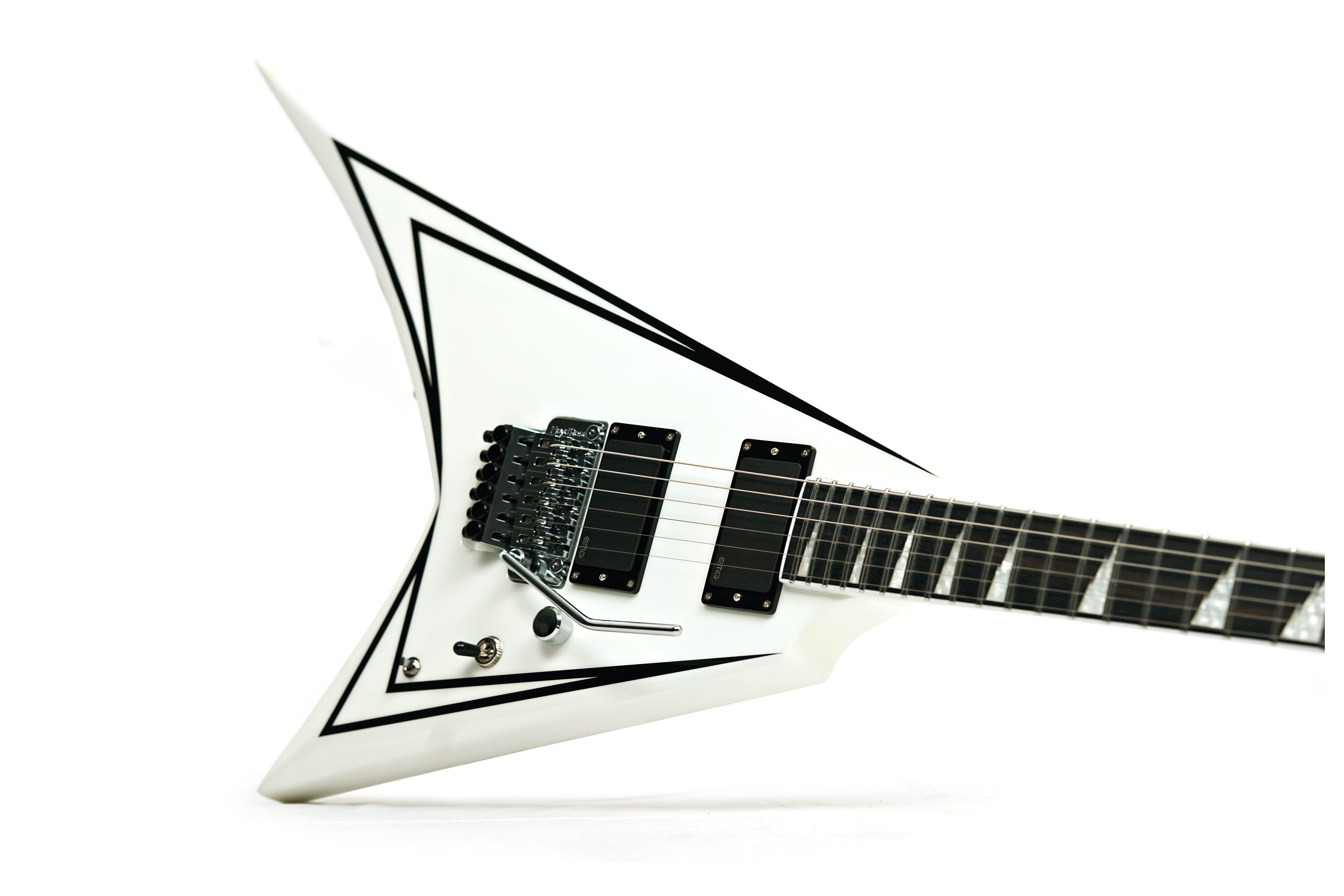 ESP E-II SV Snow White With Black Stripe #ES8156243