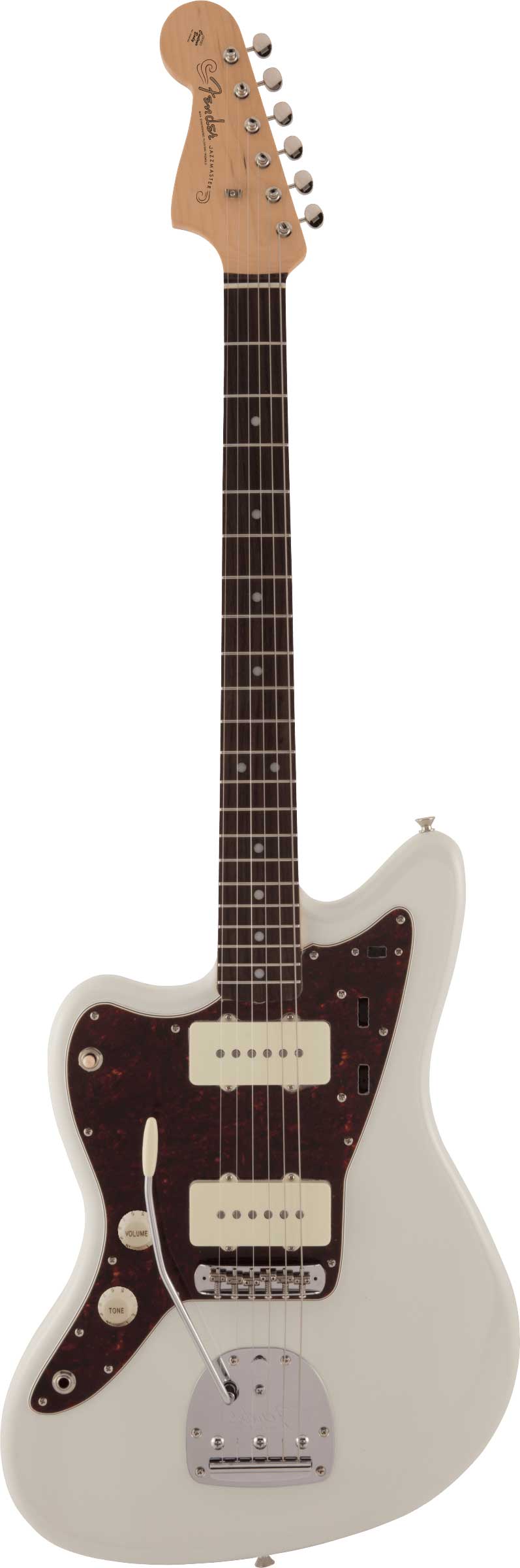 Fender Made In Japan Traditional 60s Jazzmaster Olympic White Rosewood Fingerboard Left Handed