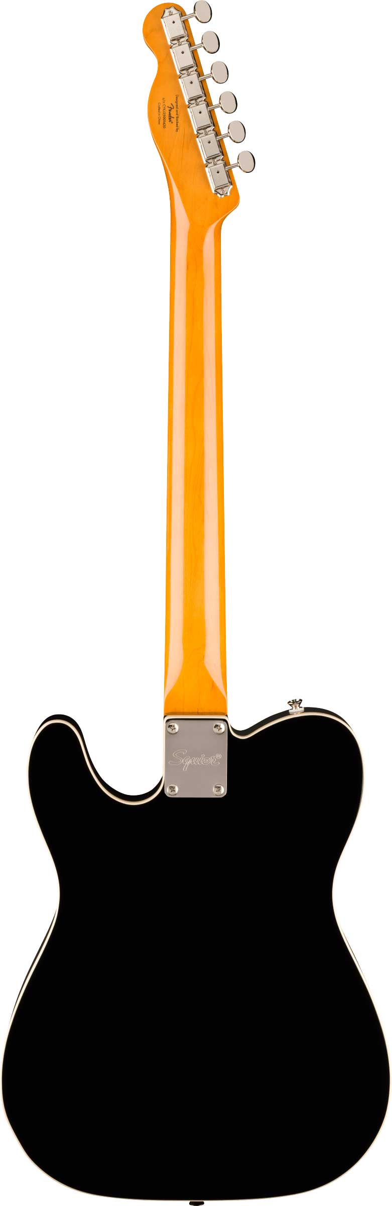 Squier Classic Vibe Custom Telecaster SH with Bigsby Maple Neck Parchment Pickguard Black