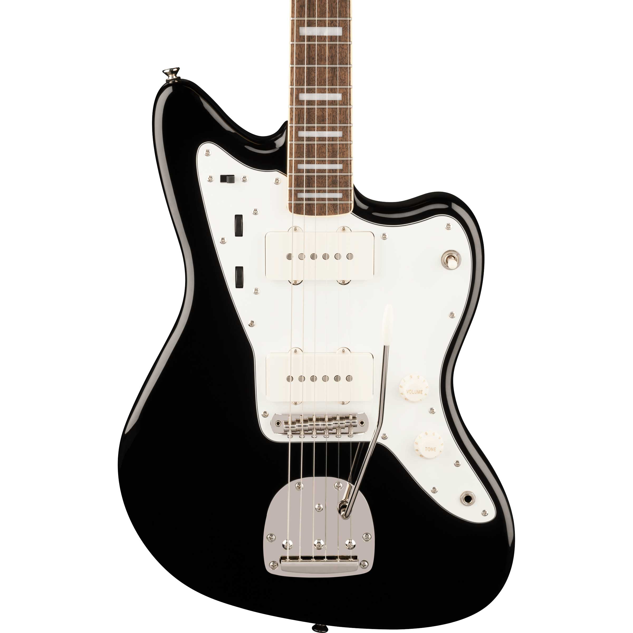 Squier FSR Classic Vibe '60s Jazzmaster Laurel Fingerboard Parchment Pickguard Matching Headstock Black