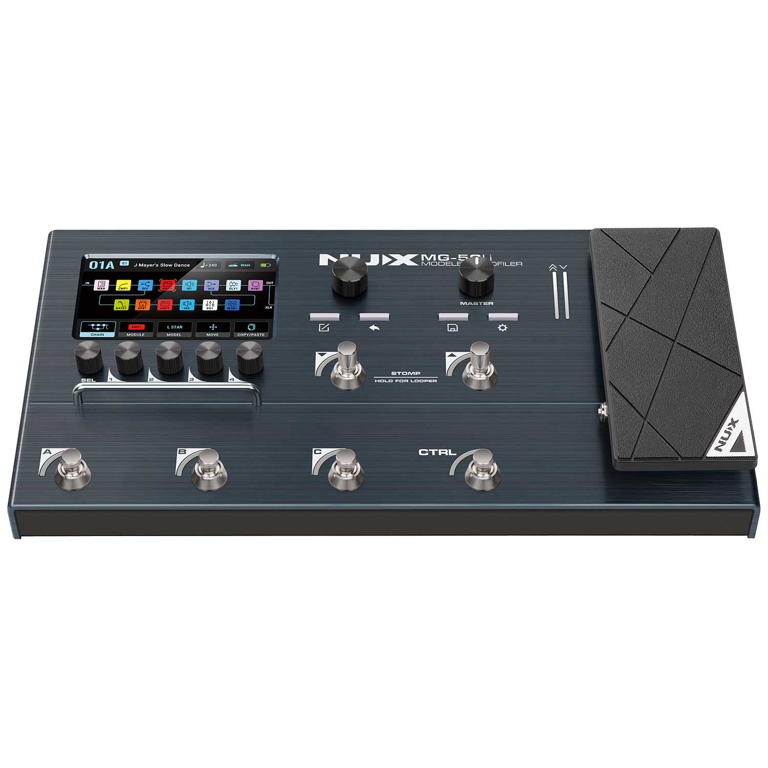 NUX MG-50li Guitar Multi FX Processor and Profiler Dark Blue